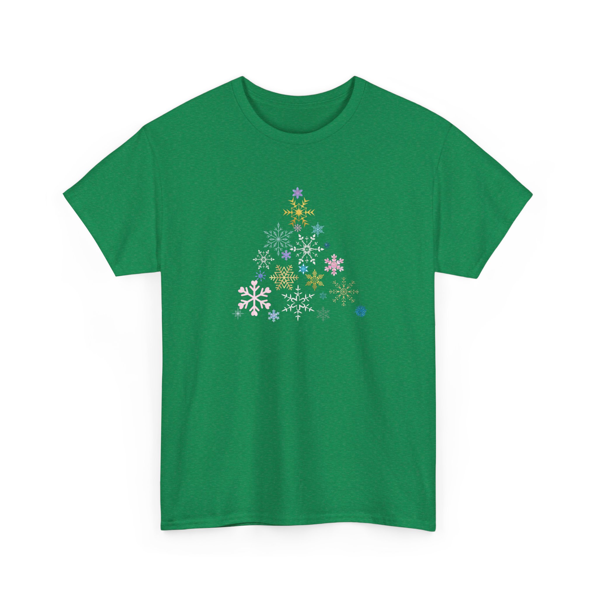 Christmas Tree Snowflake T-Shirt, Festive and Fun, Colorful Design, Holiday Tee for Winter Celebrations, Unisex Cotton Tee, Christmas Gift - Image 11