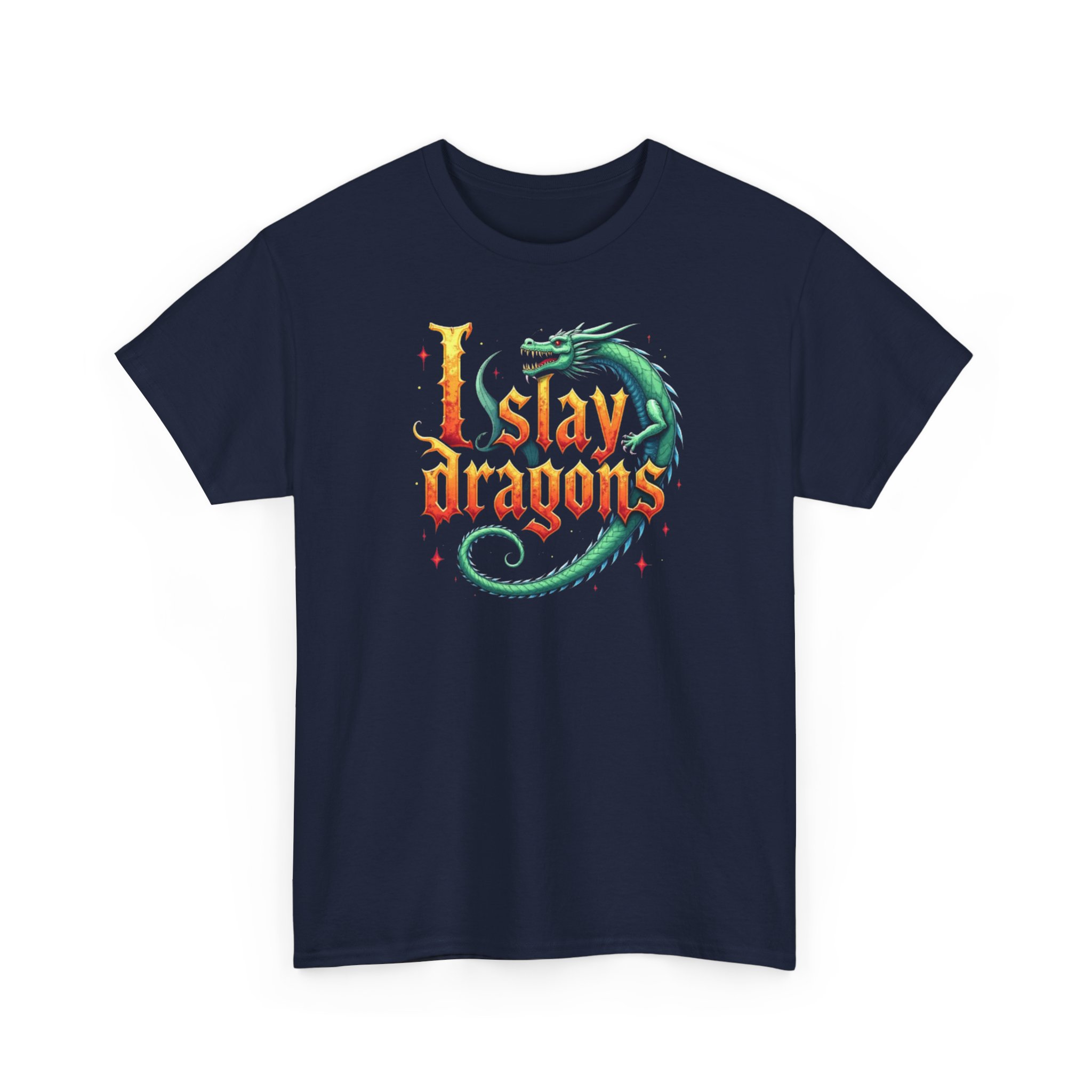 I Slay Dragons T-Shirt - RPG Fantasy Tee for Gamers, D&D Fans, and Dragon Lovers - Available in Multiple Colors - Image 35