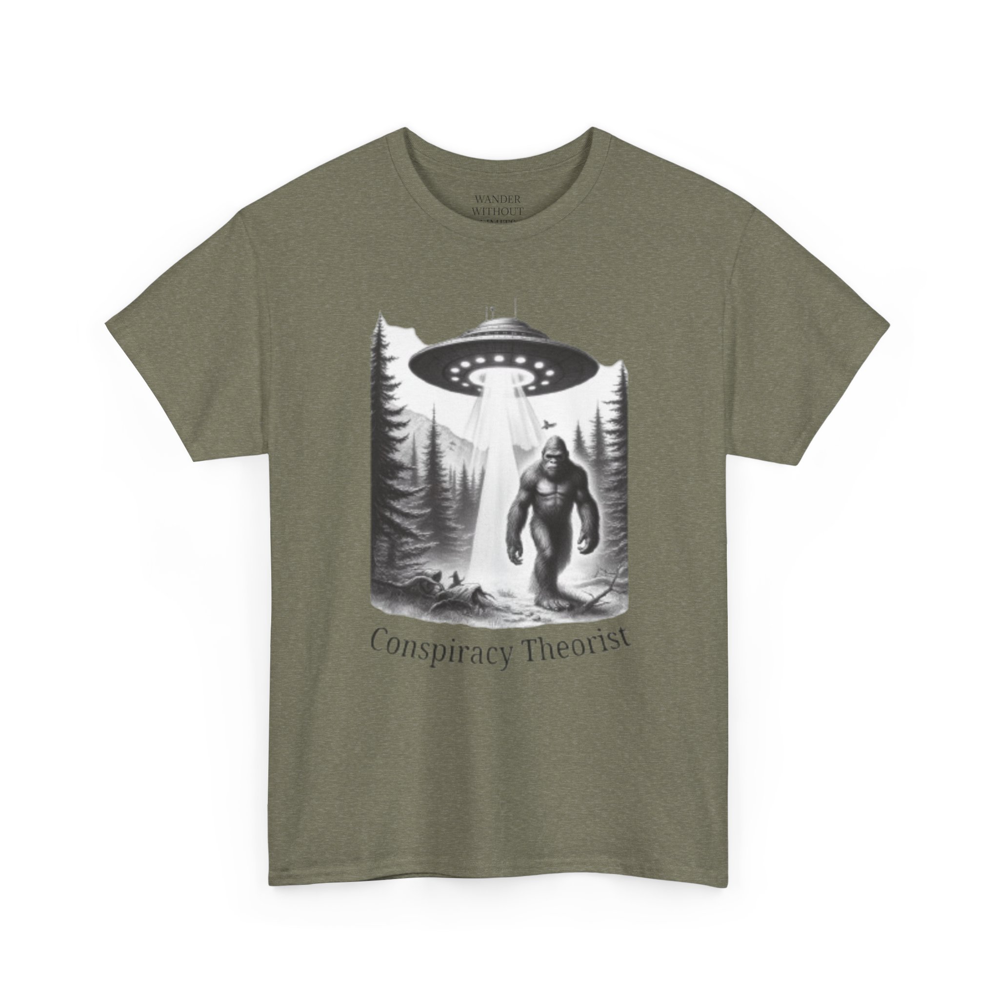 Funny Conspiracy Theory Unisex Tee, Yeti, UFO, Pacific Northwest Shirt for Camping, Aliens, Mythical Creatures, Conspiracy Theorists - Image 15