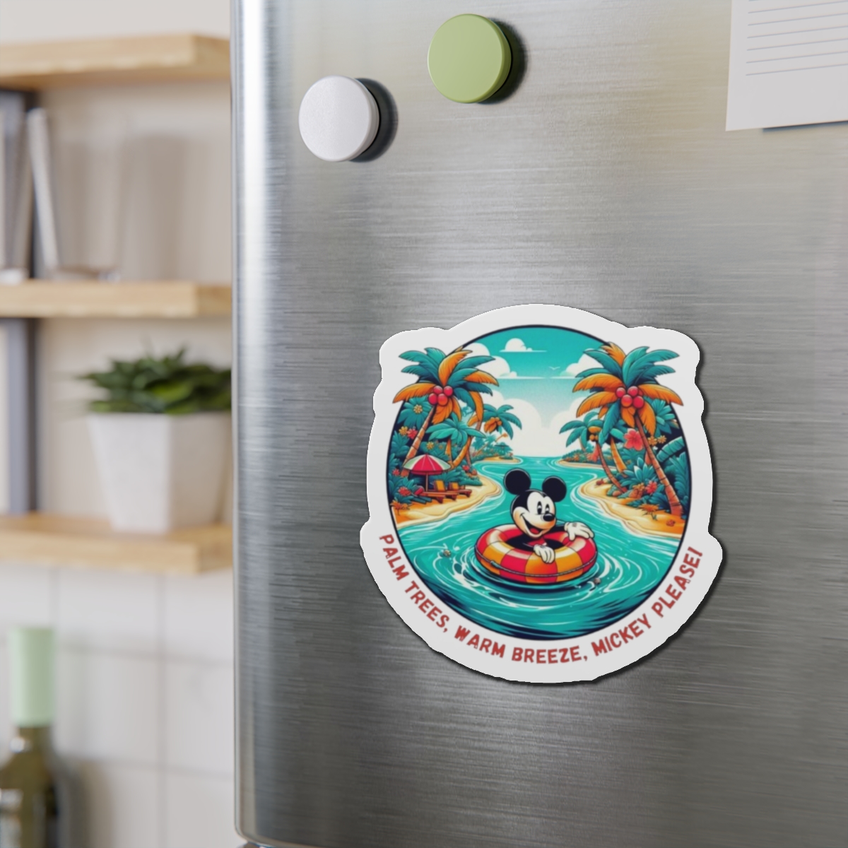 Disney Cruise Door Magnets, Tropical Mickey Design, Fun Fridge Magnets, Cute Kitchen Decor, Mickey Mouse Fan Gift, Refrigerator Accessories - Image 6