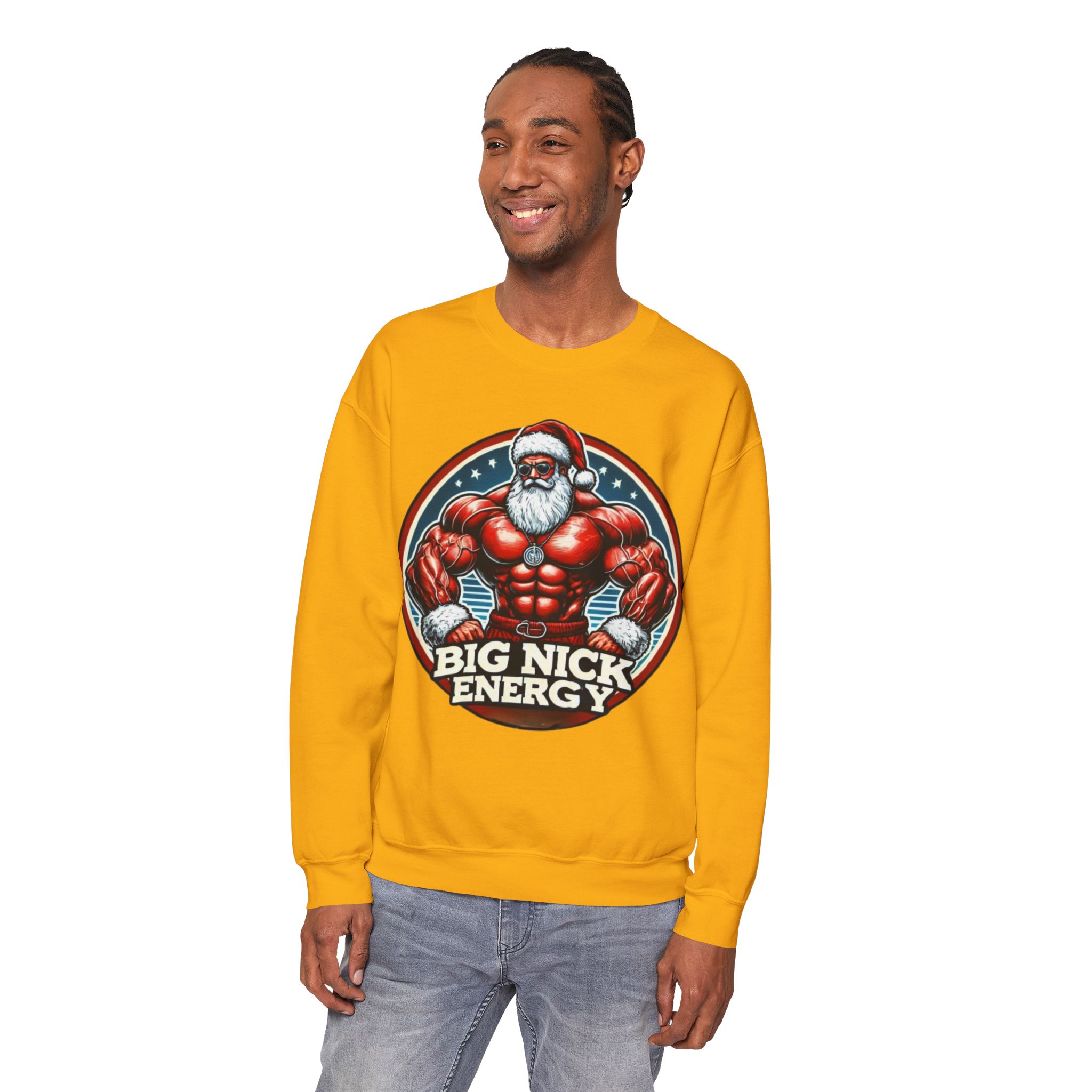 Big Nick Energy Unisex Sweatshirt, Funny Christmas Sweater, Ugly Xmas Jumper, Gag Christmas Gift, Sexy Santa Top - Image 12