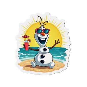 Disney Cruise Line Door Magnet, Frozen Summer Fun Snowman, Fridge Magnets, Refrigerator Decor, Cute Kitchen Magnets
