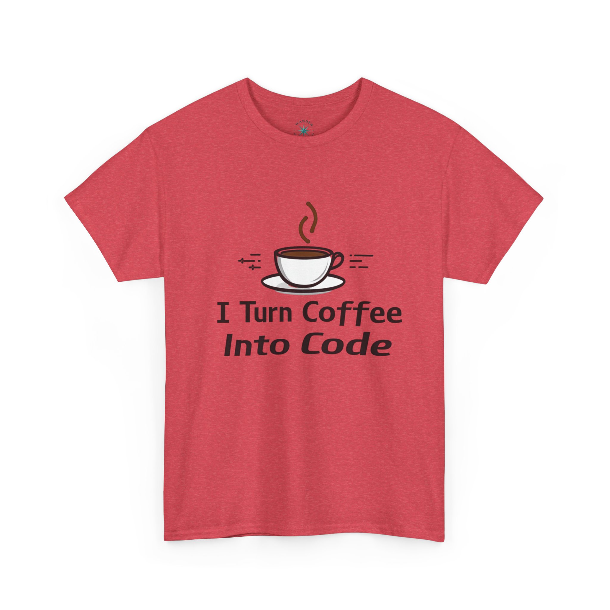 I Turn Coffee Into Code Minimalist Developer Shirt, Funny Shirt, Geeky Tee, Unisex T-shirt - Image 19