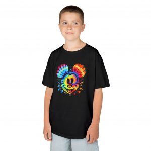Kids Tie Dye design Mickey Mouse Tee, Disney Cruise Shirt, Unisex T-Shirt, Disney Park Apparel, Bright Fun Shirt