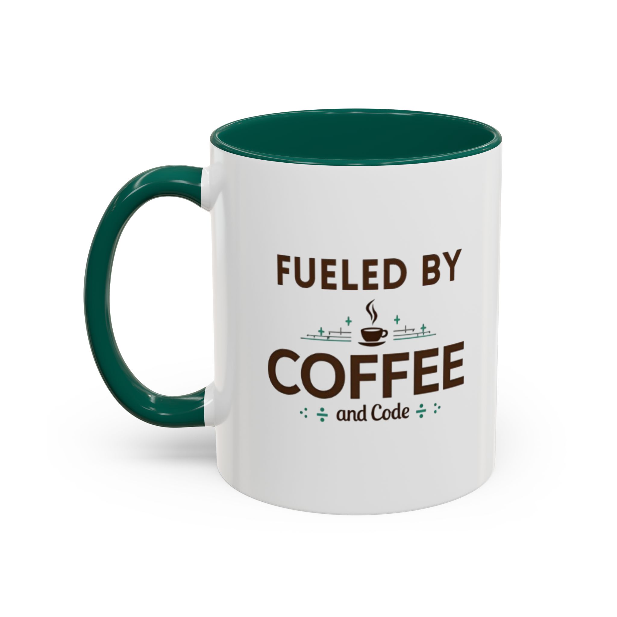 Fueled by Coffee and Code mug, fun colors, programmer humor, funny coffee cup - Image 23