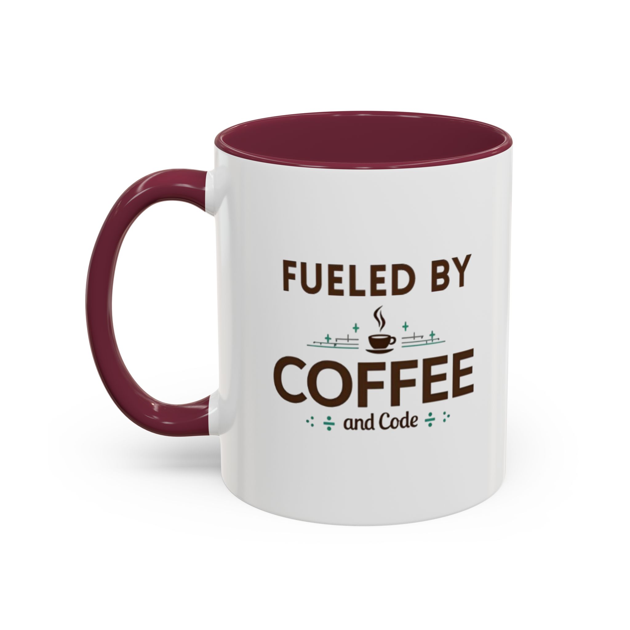 Fueled by Coffee and Code mug, fun colors, programmer humor, funny coffee cup - Image 38