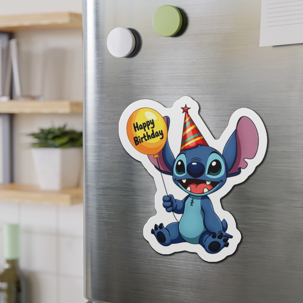 Disney's Stitch 'Happy Birthday' Die-Cut Magnet, Disney Cruise Line Cabin Door Decor, Stitch Lover Gift, Celebration Magnet, Birthday Decor - Image 6