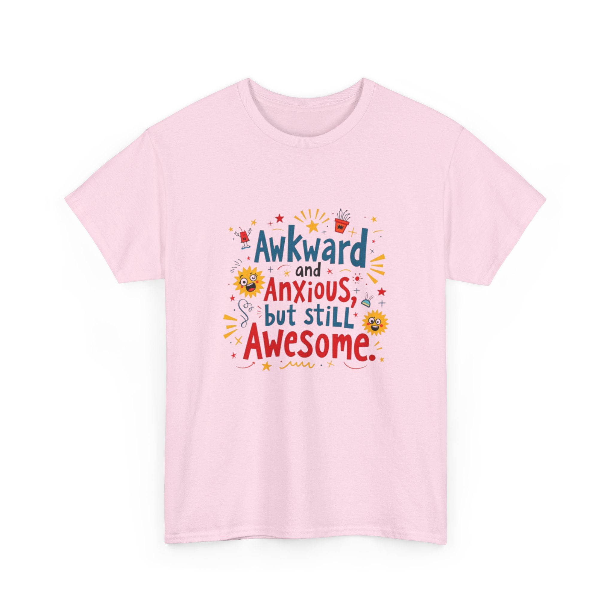 Awkward and Anxious but Still Awesome T-Shirt Funny Graphic Tee for Quirky Personalities | Soft Unisex Fit | Gift for Friends & Coworkers - Image 15