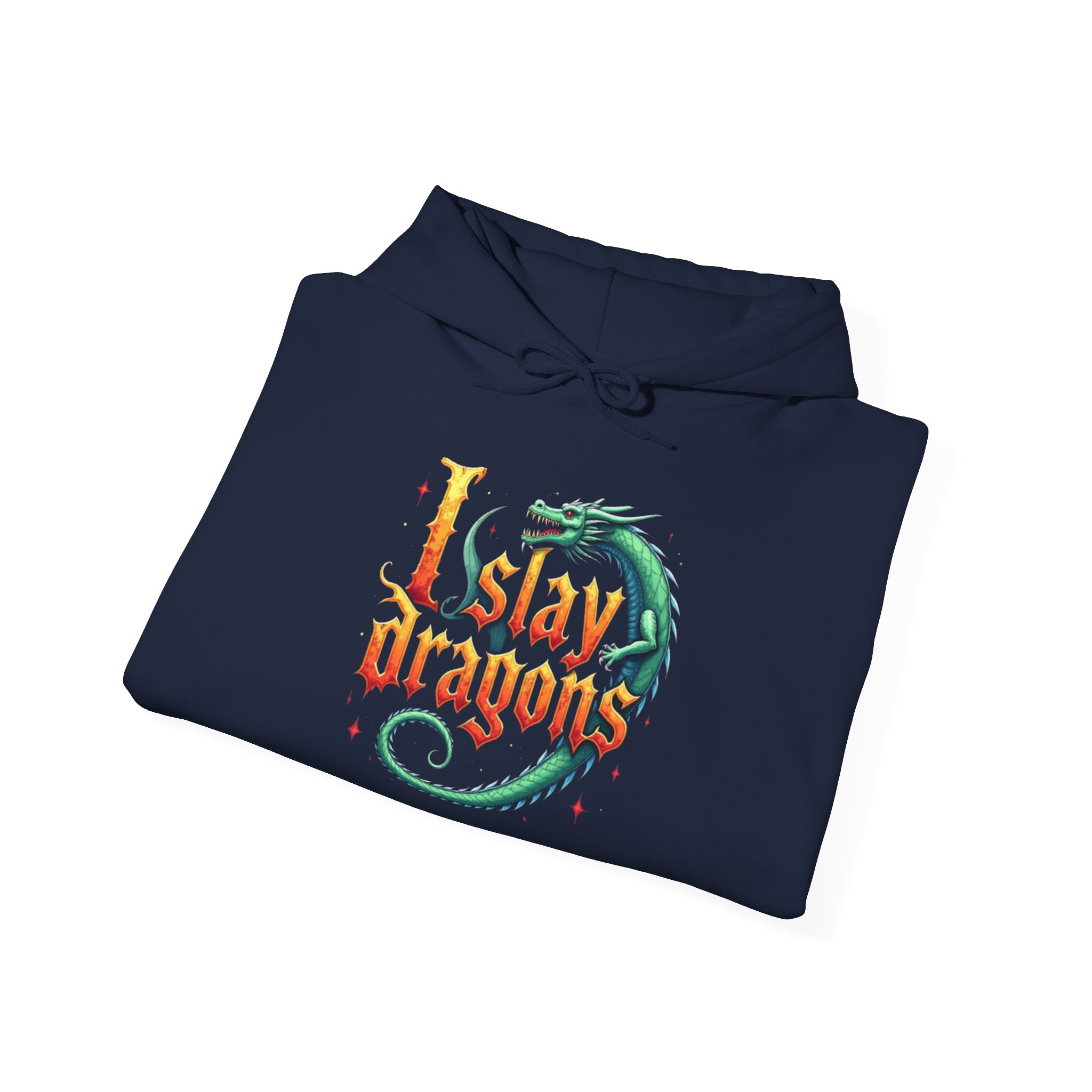 I Slay Dragons Hoodie - Fantasy RPG Gamer Sweatshirt for Dragon Lovers, D&D Fans, and Adventurers - Image 24