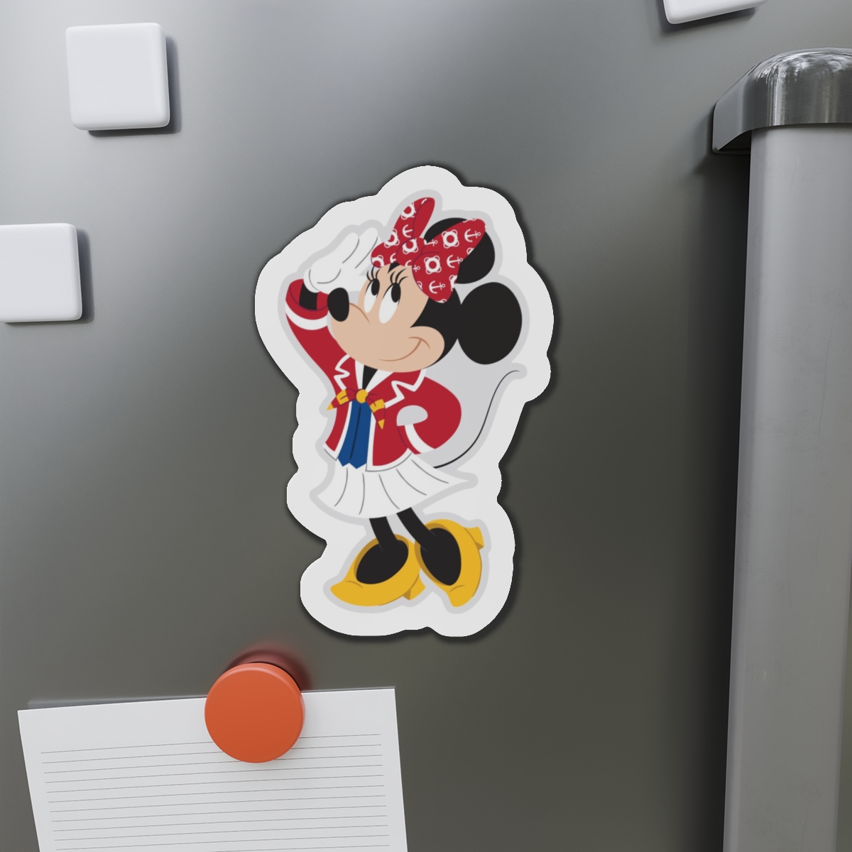 Disney Cruise Line Nautical Minnie Magnet, Cruise Door Magnet, Fridge Magnets, Refrigerator Decor