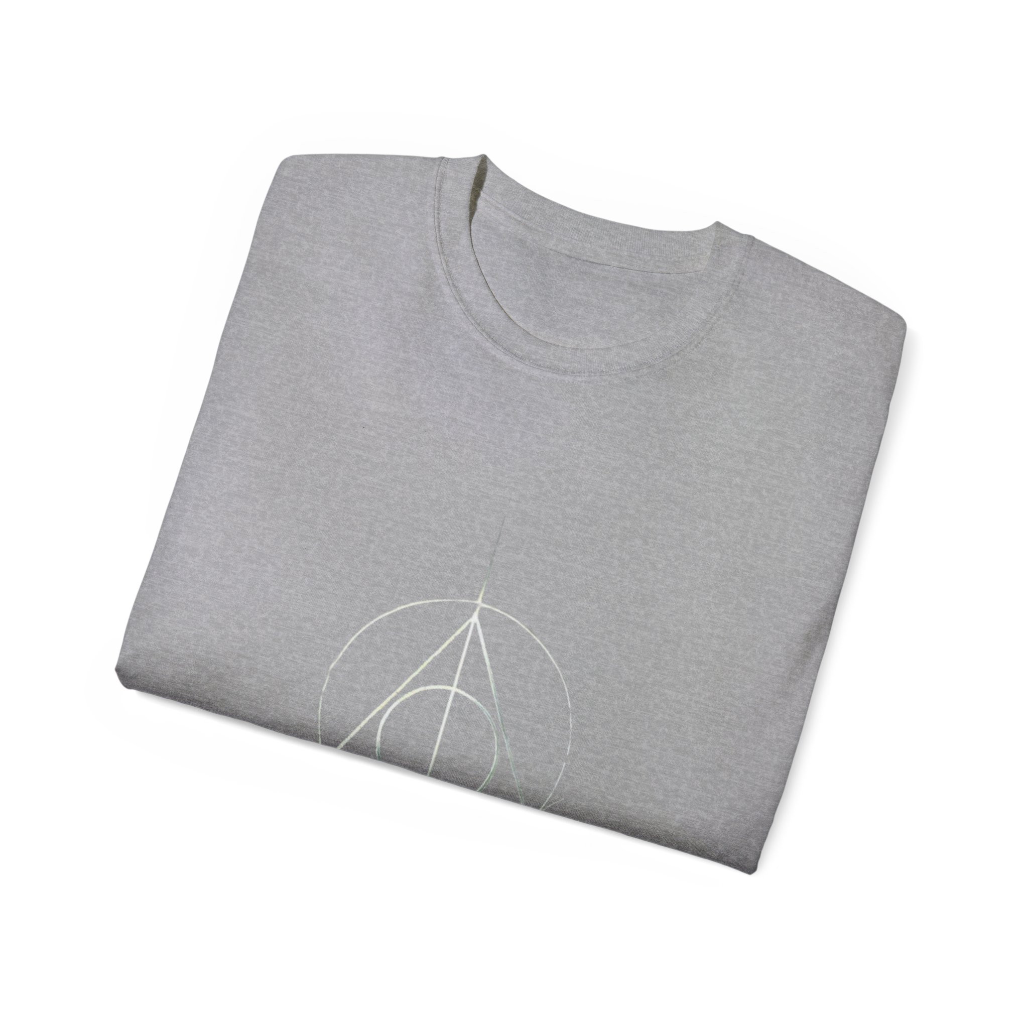 Minimalist Wizard Hallows Unisex Cotton Tee Magical Symbol Design - Image 8