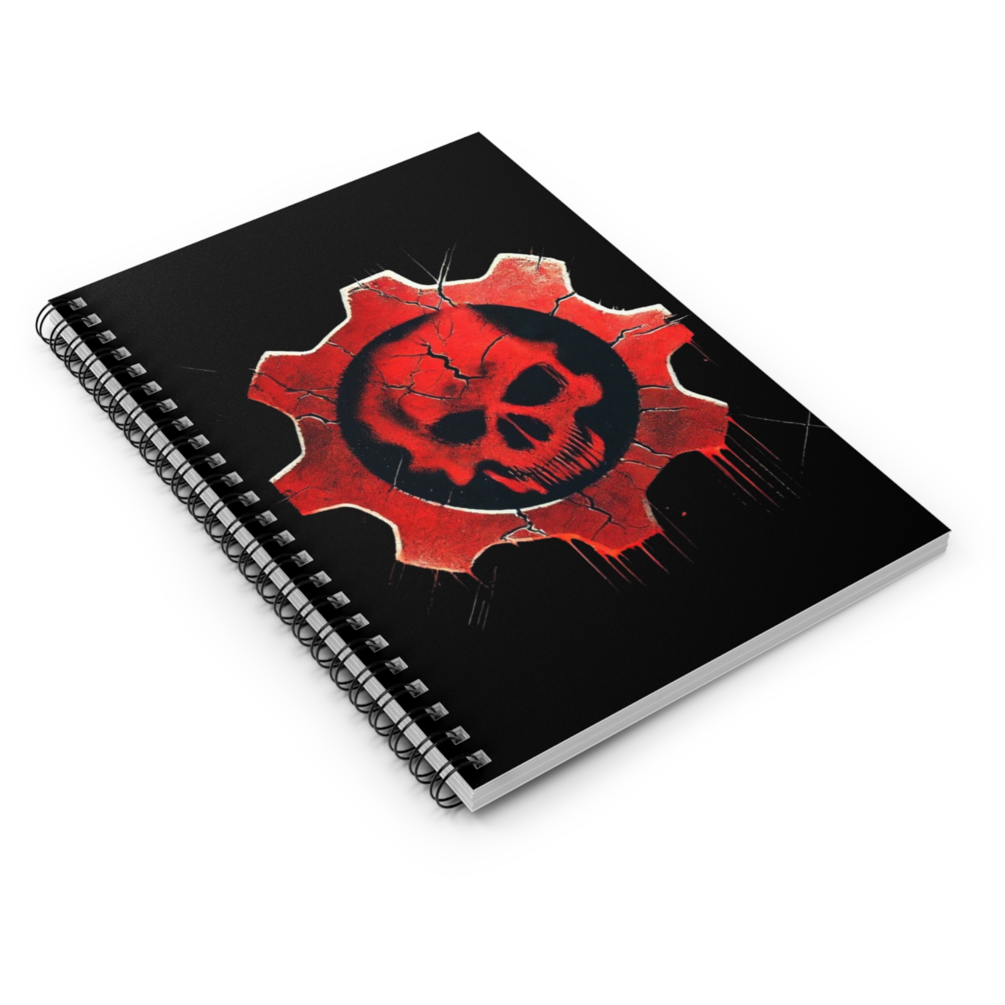 Crimson Omen Gear Spiral Notebook Bold Gaming Design GoW - Image 3
