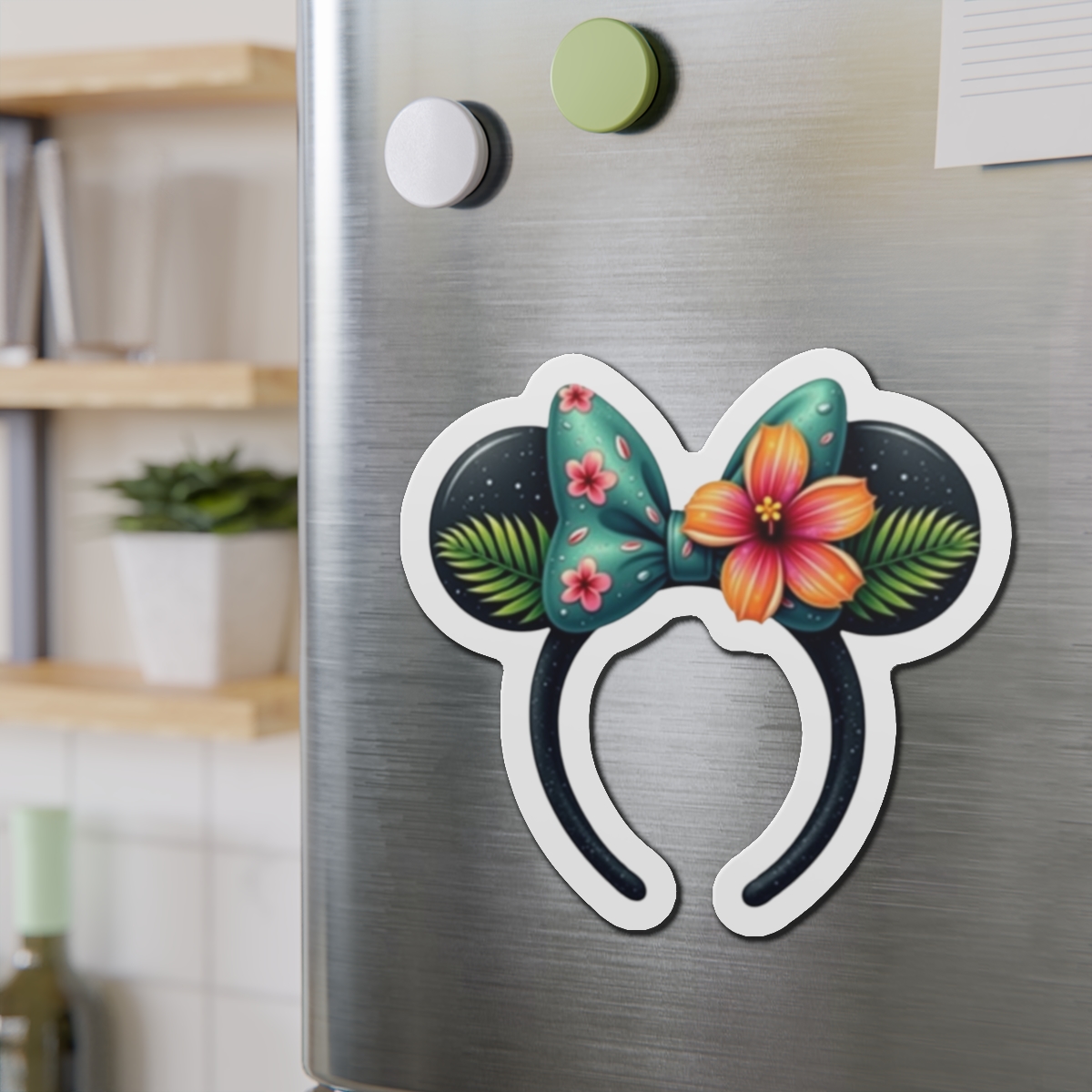 Disney Cruise Line Door Magnet, Minnie Tropical Ears Headband, Cabin Door Decor, Fridge Magnet, Cruise Vacation Gift, - Image 6