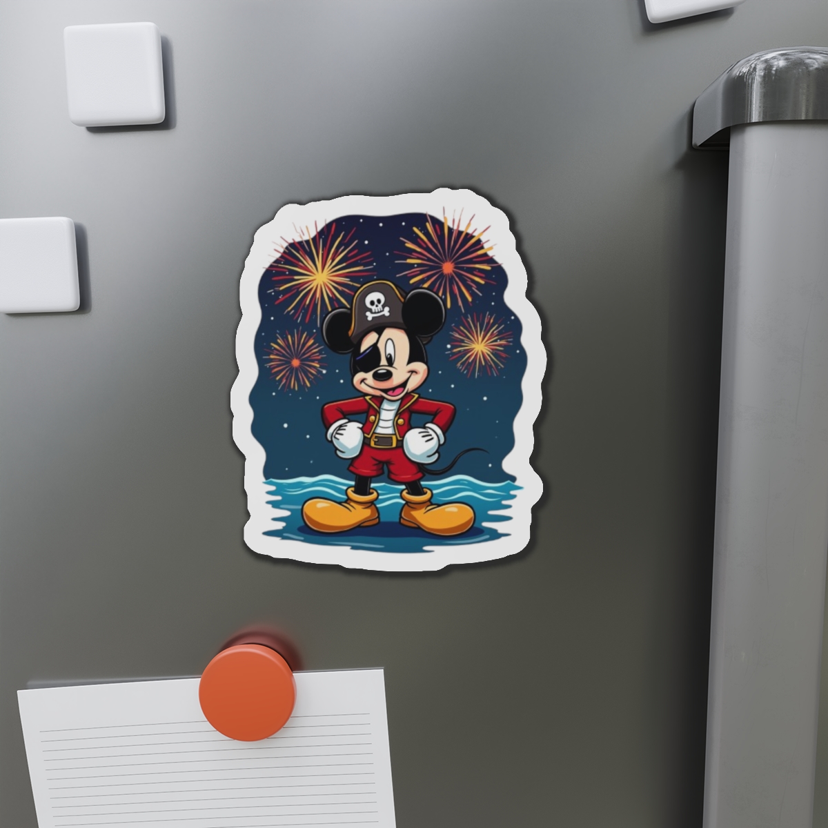 Disney Cruise Door Magnets, Pirate Mickey Design, Fun Fridge Magnets, Cute Kitchen Decor, Mickey Mouse Fan Gift, Refrigerator Accessories - Image 5