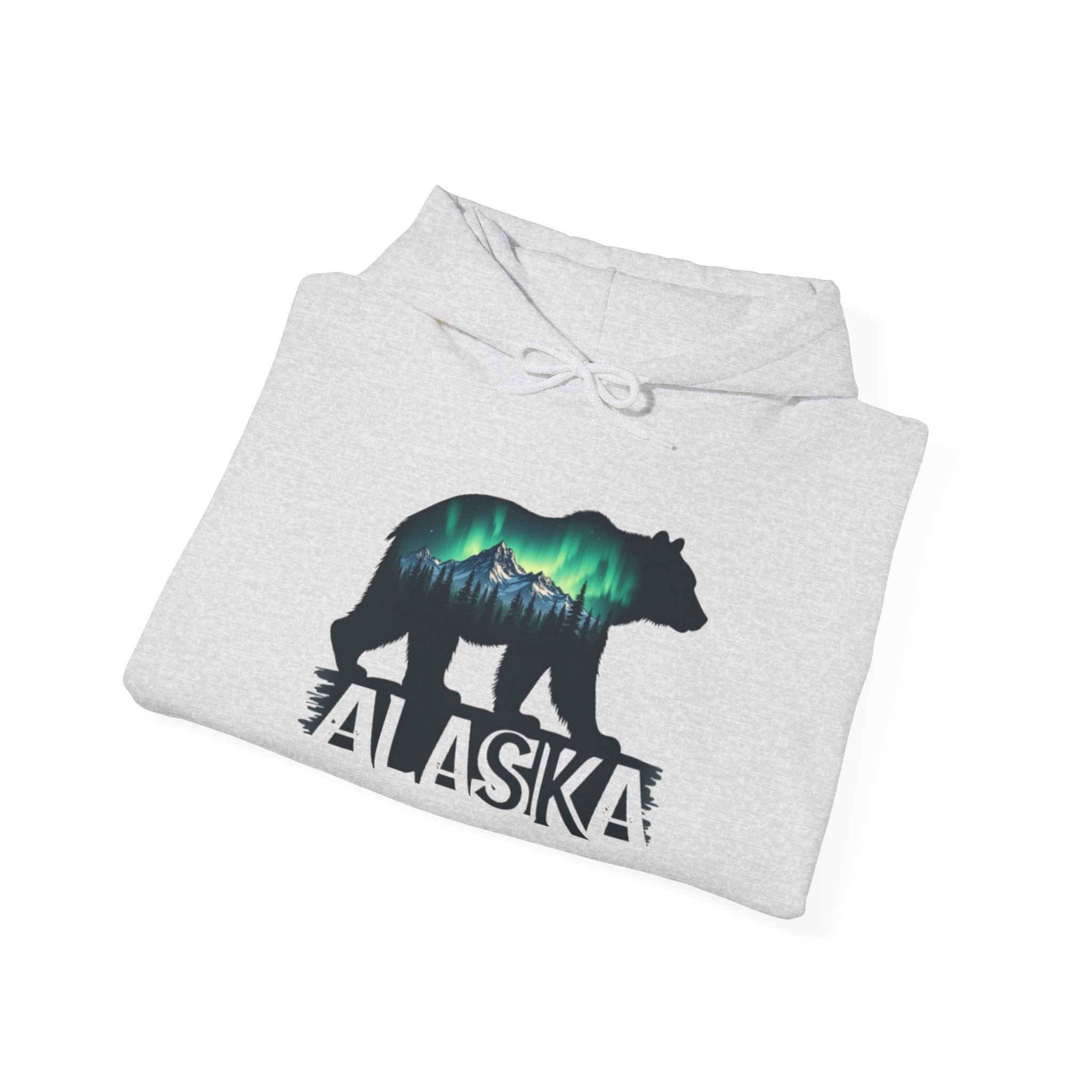 Alaska Bear Northern Lights Hoodie, Unisex Sweatshirt for Nature Lovers, Wilderness Gift, Wildlife Apparel, Outdoor Adventure Wear, Alaskan - Image 8