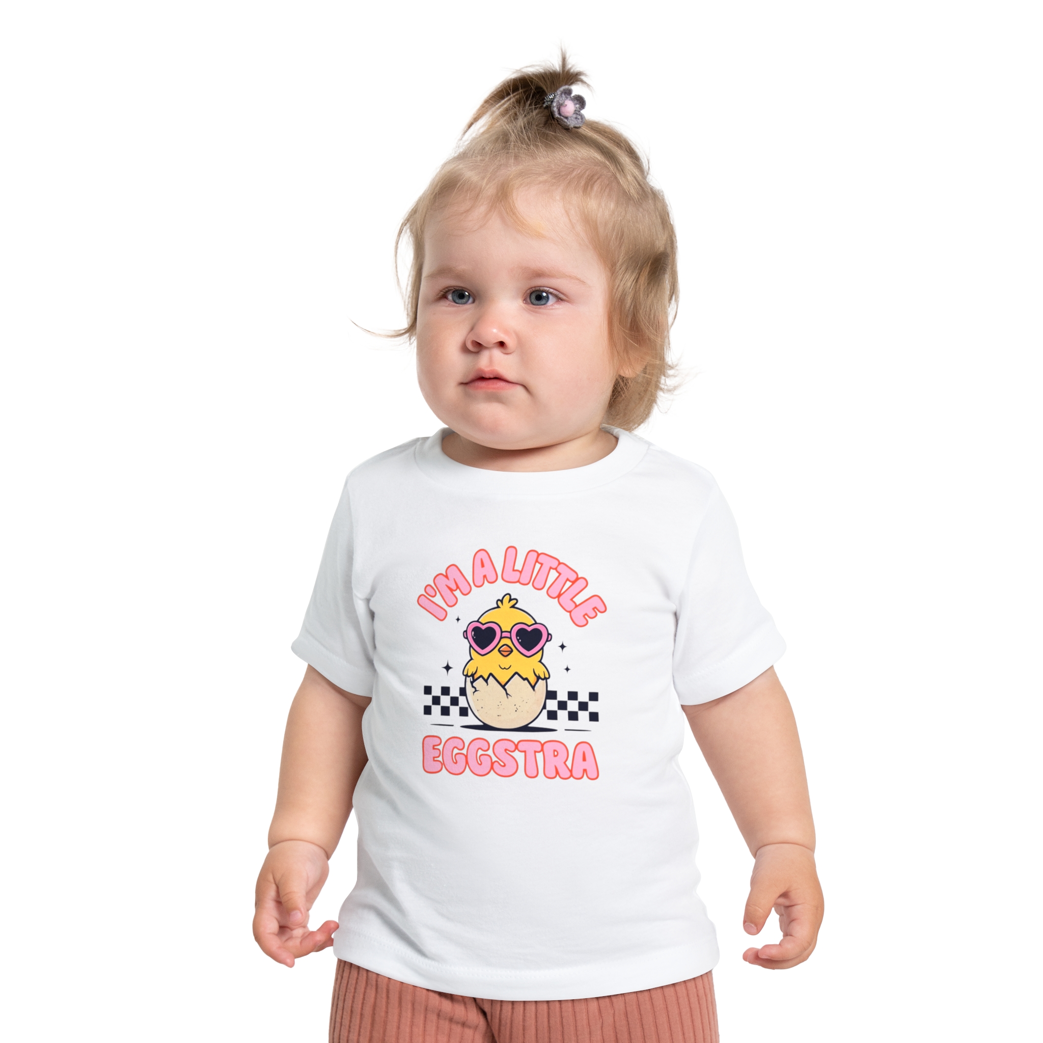 Cute Baby Easter T-Shirt | I'm a Little Eggstra | Toddler Gear, Easter Outfit, Fun Kids Tee - Image 3