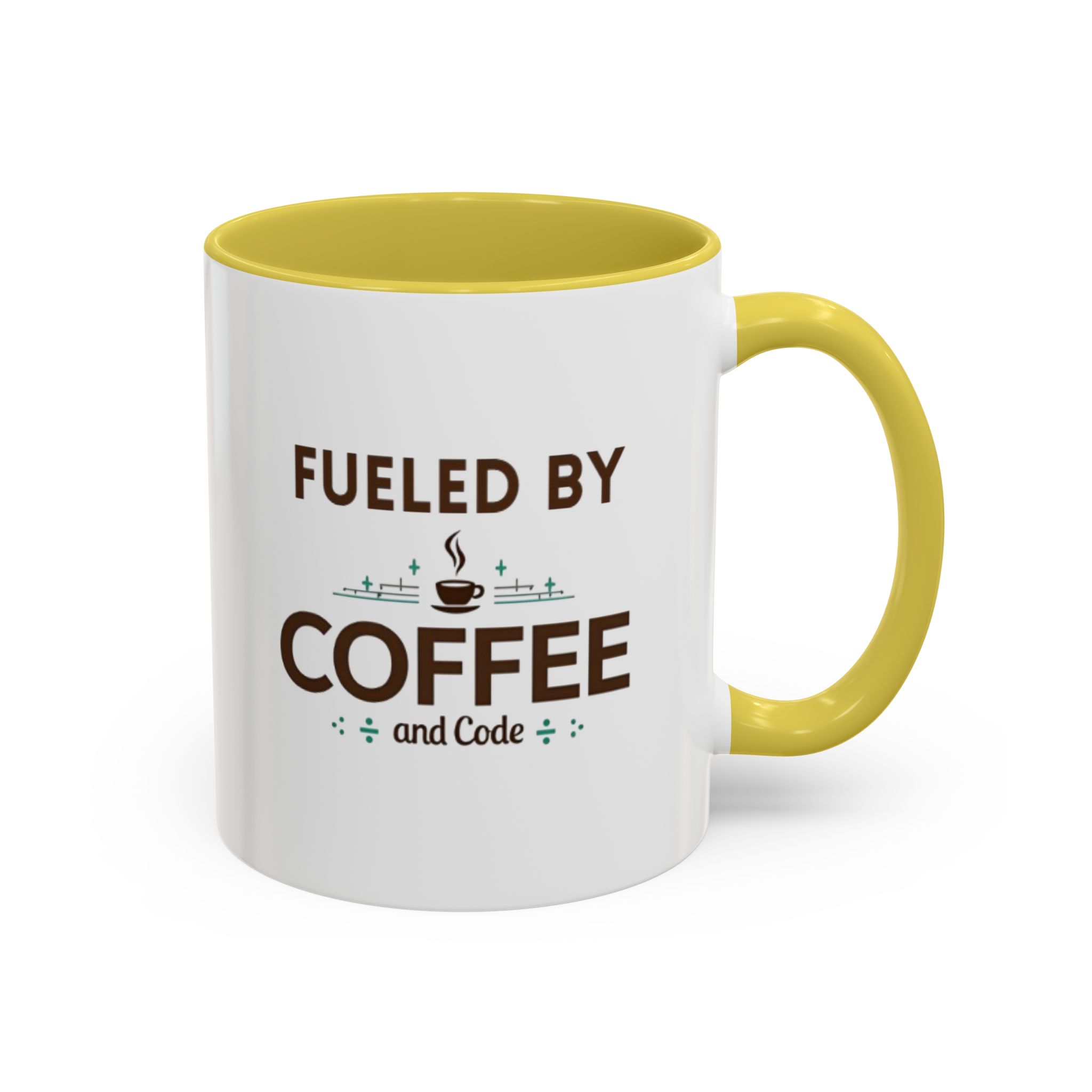 Fueled by Coffee and Code mug, fun colors, programmer humor, funny coffee cup - Image 59