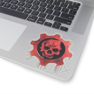 Crimson Omen GoW Vinyl Stickers Bold Battle-Scarred Design
