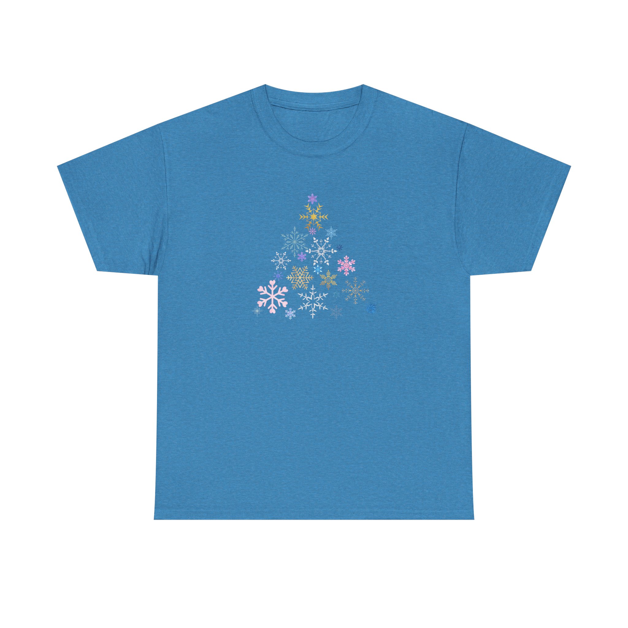 Christmas Tree Snowflake T-Shirt, Festive and Fun, Colorful Design, Holiday Tee for Winter Celebrations, Unisex Cotton Tee, Christmas Gift - Image 13