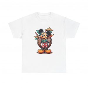 Mickey Tiki Tee, Beach Vacation Shirt, Unisex Heavy Cotton Top, Disney Hawaii Cruise, Fun Summer Tee, Aulani