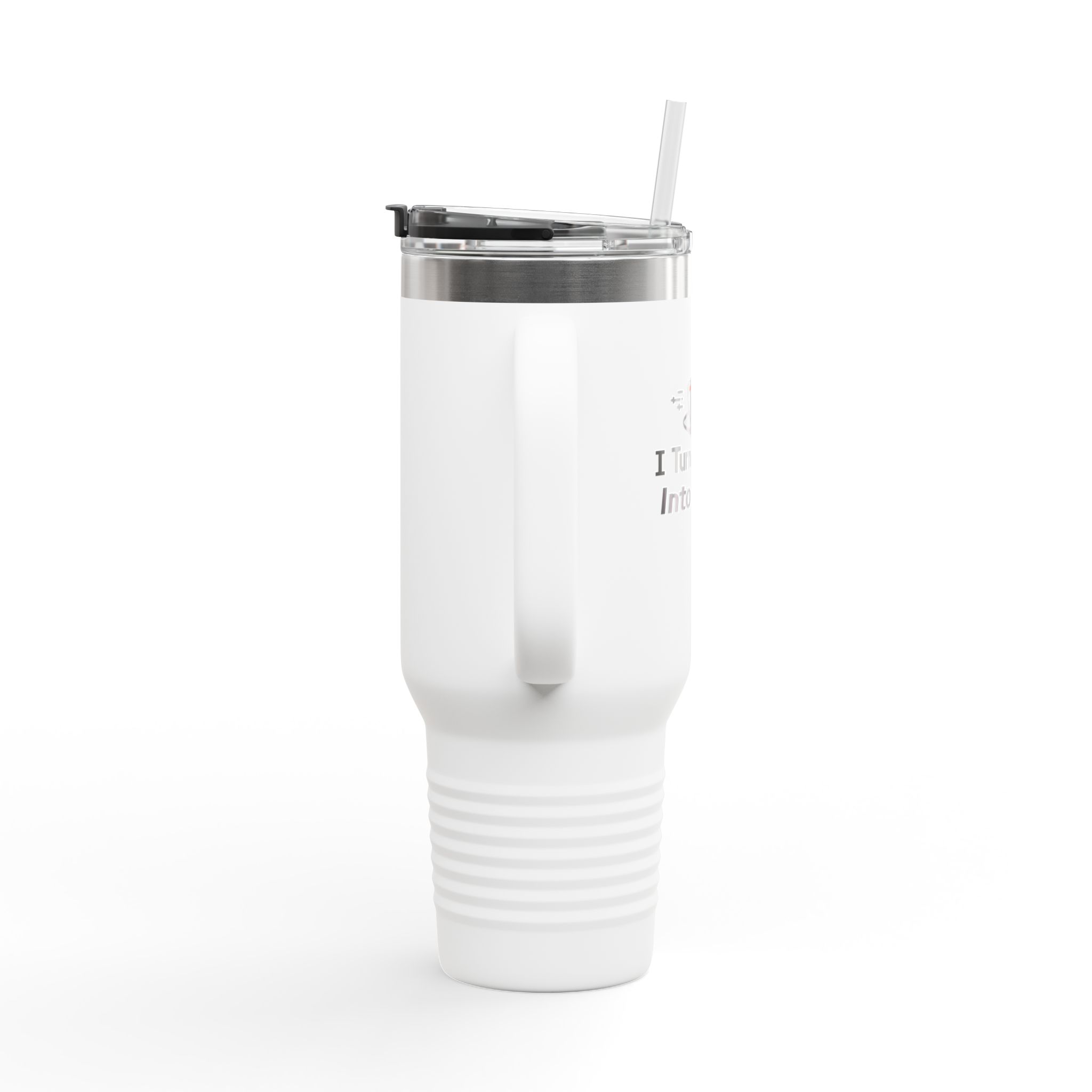 I Turn Coffee Into Code 40oz Insulated Travel Mug - Image 3