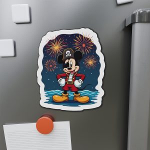 Disney Cruise Door Magnets, Pirate Mickey Design, Fun Fridge Magnets, Cute Kitchen Decor, Mickey Mouse Fan Gift, Refrigerator Accessories