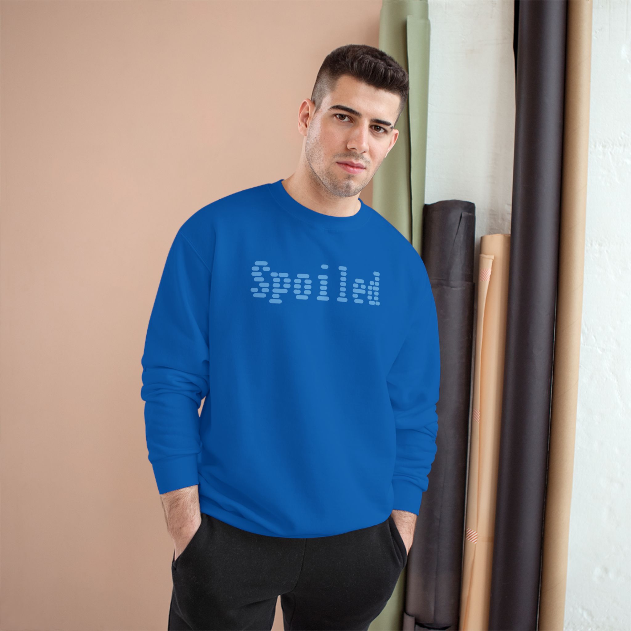 Spoiled Sweatshirt, Mono Color Design, CHAMPION BRAND - Image 27