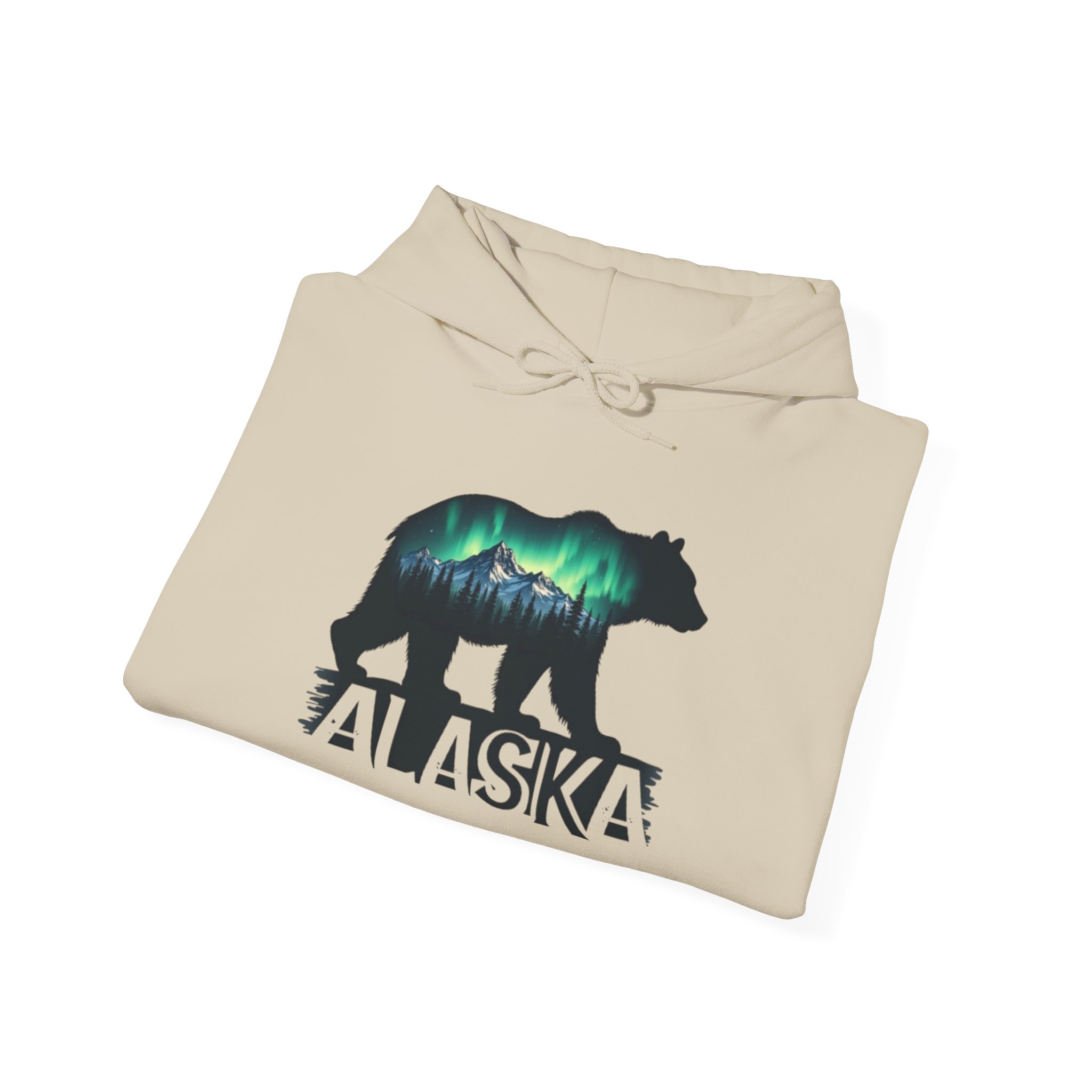 Alaska Bear Northern Lights Hoodie, Unisex Sweatshirt for Nature Lovers, Wilderness Gift, Wildlife Apparel, Outdoor Adventure Wear, Alaskan - Image 12