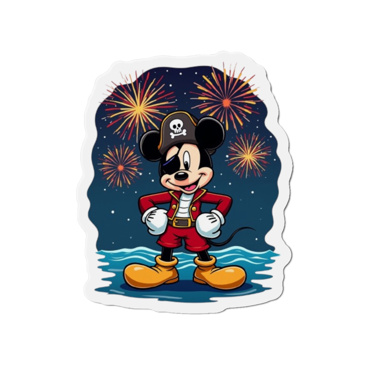 Disney Cruise Door Magnets, Pirate Mickey Design, Fun Fridge Magnets, Cute Kitchen Decor, Mickey Mouse Fan Gift, Refrigerator Accessories - Image 2
