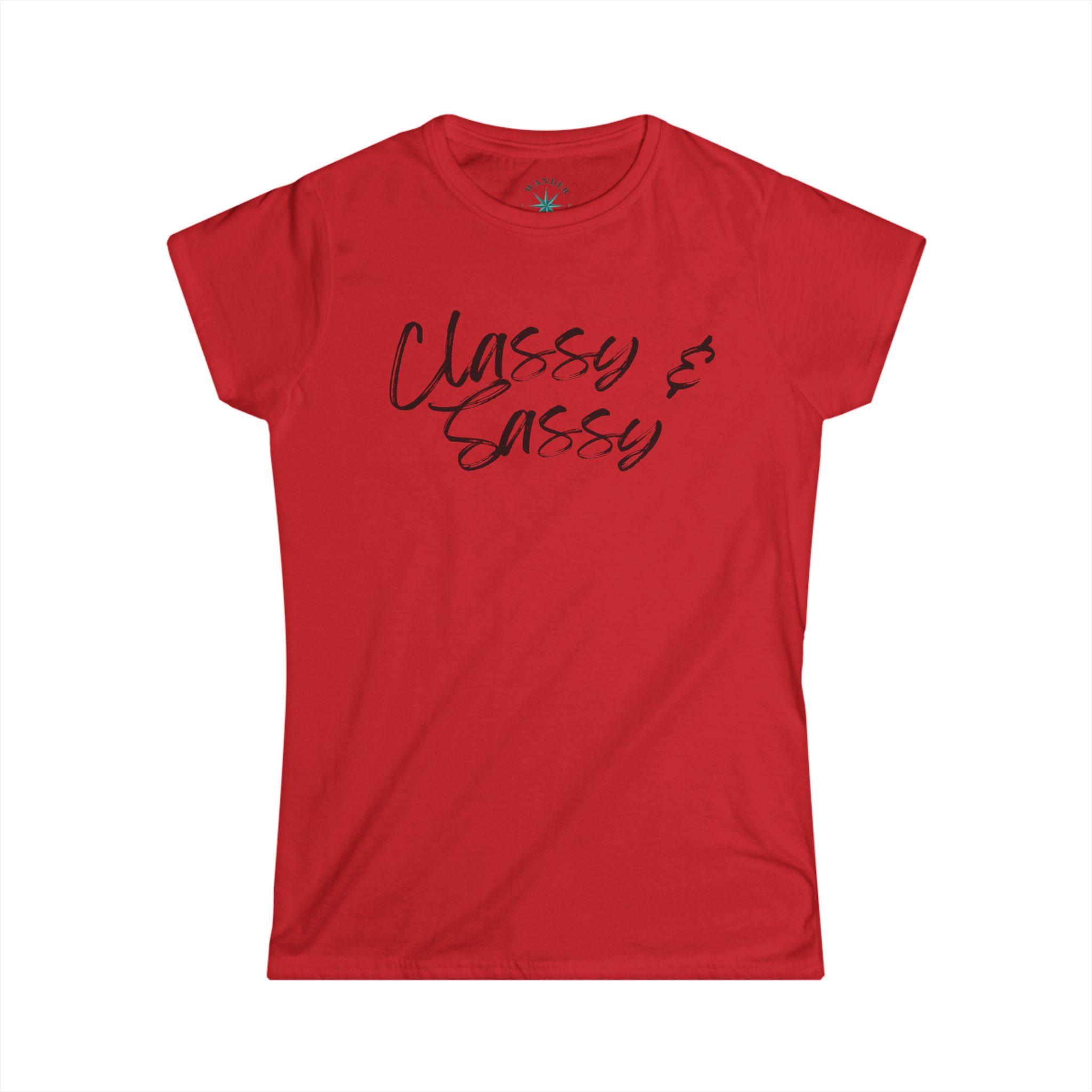 Classy and Sassy Women's Softstyle Tee, Funny Christmas Gift, Humor Shirt, Womens Graphic Top, Sarcastic Holiday T-Shirt - Image 22