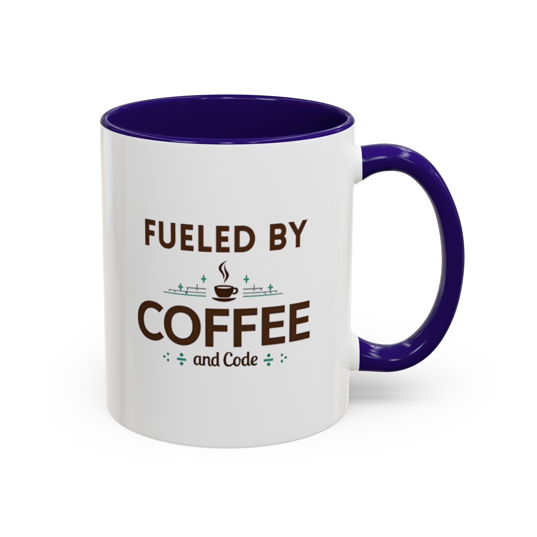 Fueled by Coffee and Code mug, fun colors, programmer humor, funny coffee cup - Image 6