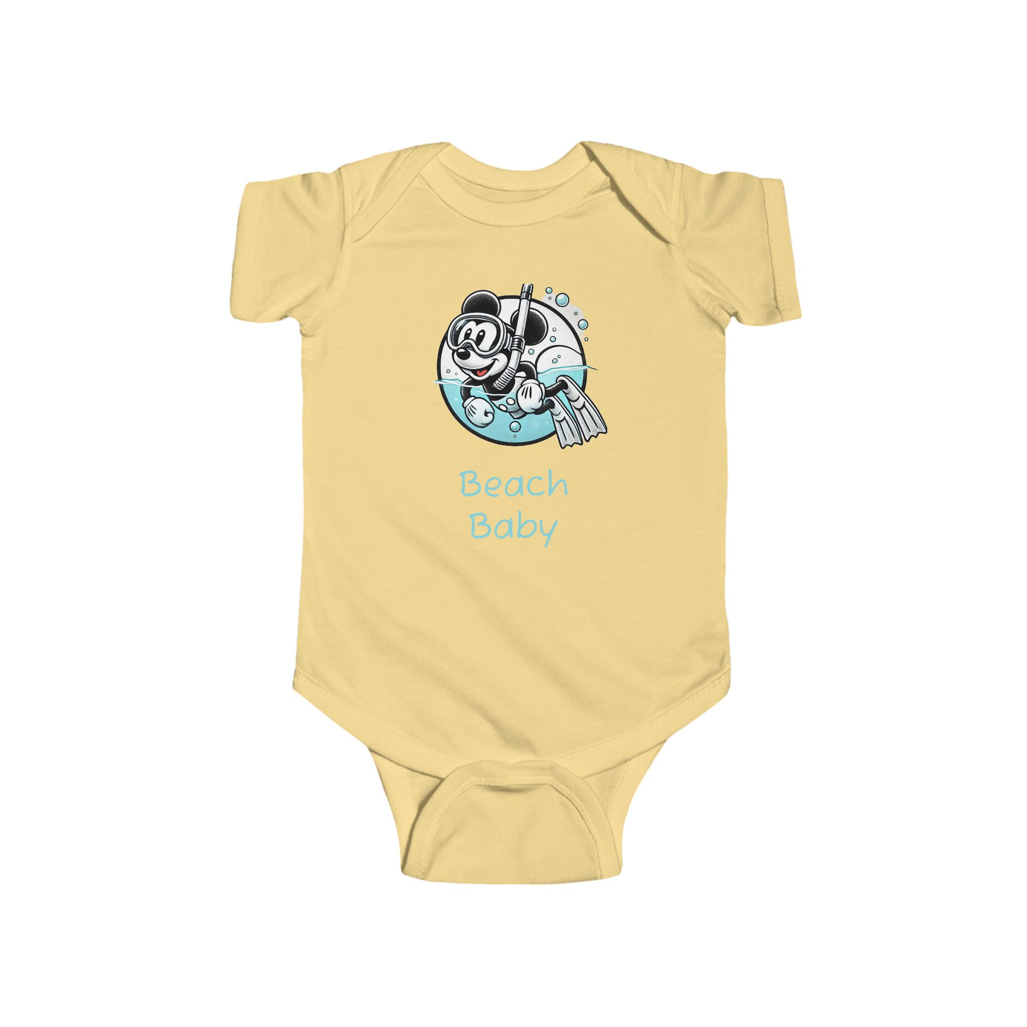 Beach Baby Mickey Mouse Snorkeling Cute Water Baby, Baby Shower Gift, Baby Clothes, Beach Vacation, Disney Cruise, Aulani, Hawaii - Image 4