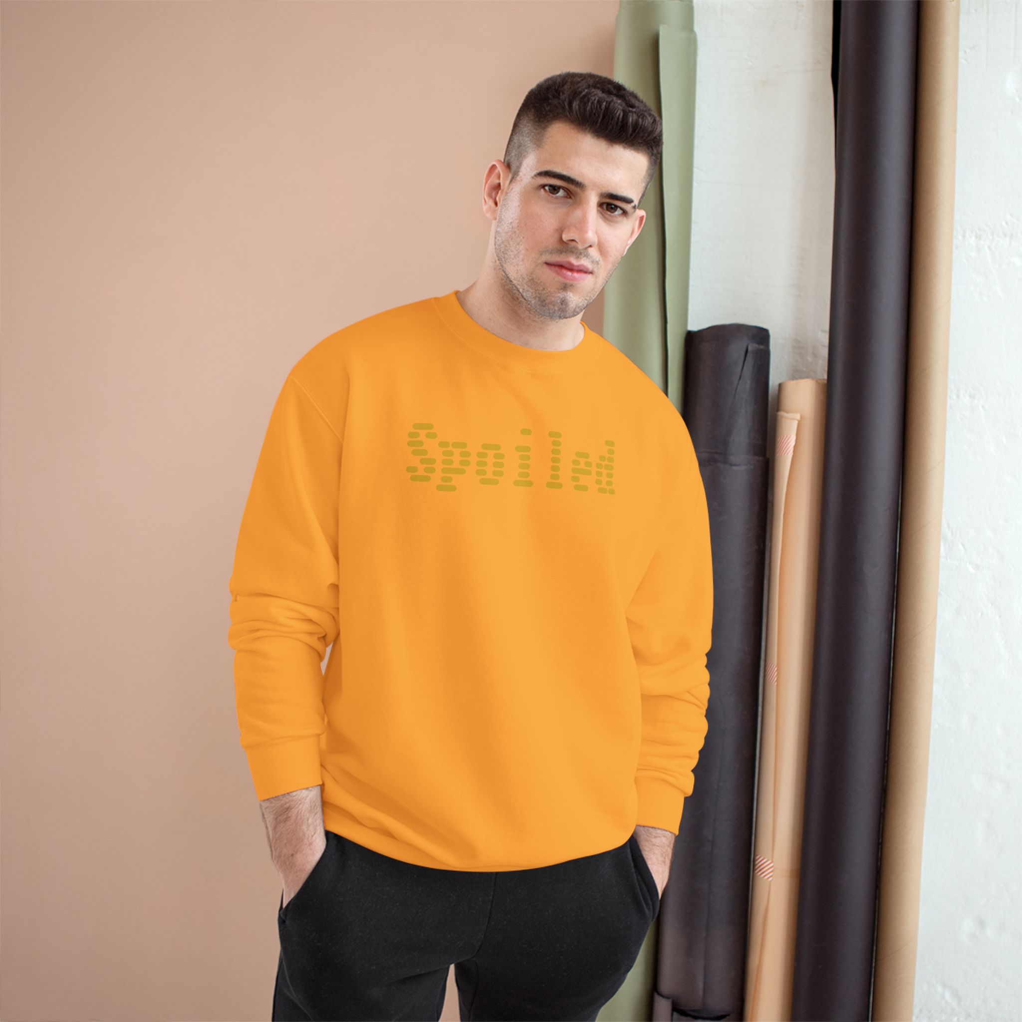 Spoiled Sweatshirt, Mono Color Design, CHAMPION BRAND - Image 19