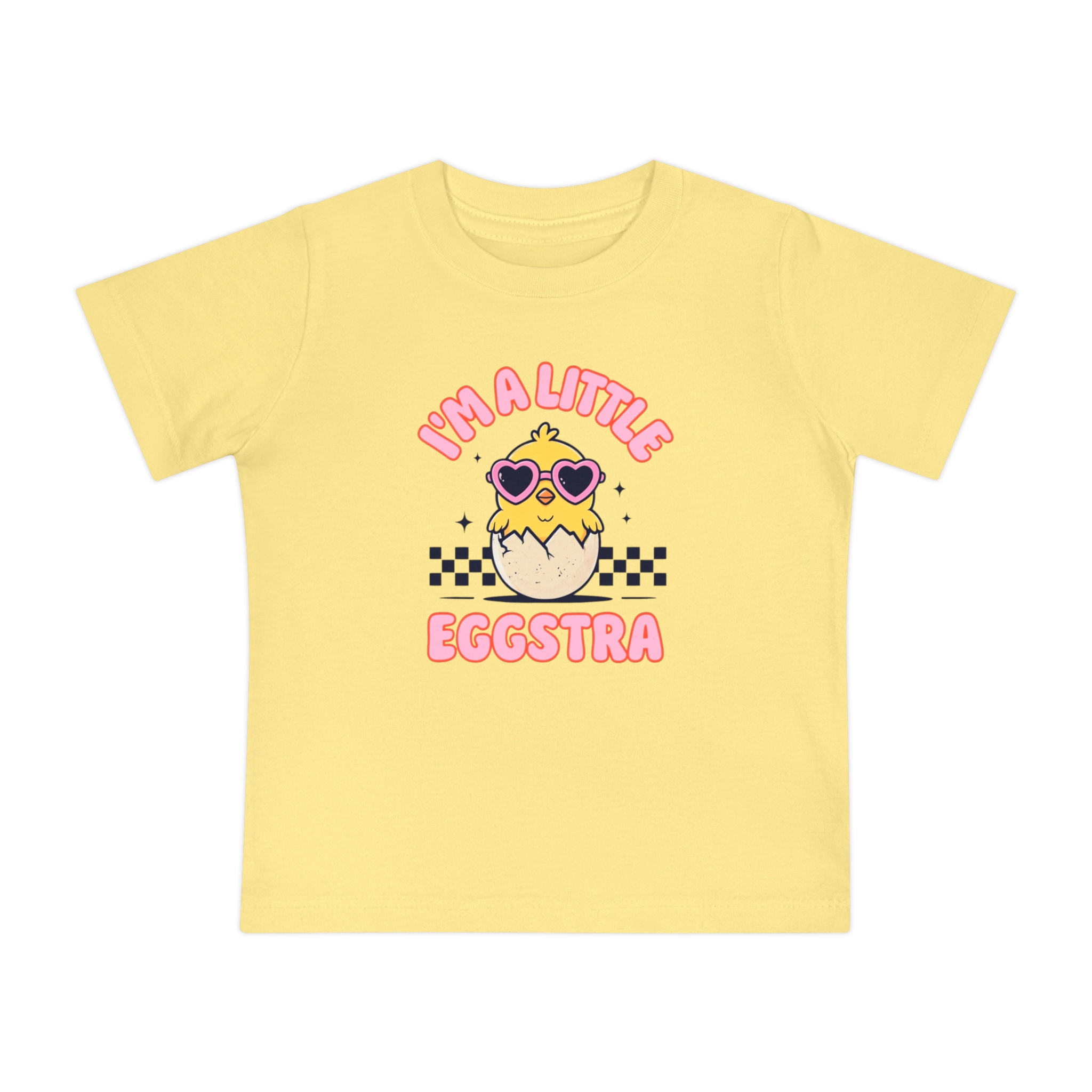 Cute Baby Easter T-Shirt | I'm a Little Eggstra | Toddler Gear, Easter Outfit, Fun Kids Tee - Image 5