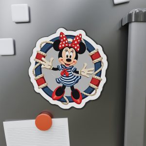 Disney Cruise Line Nautical Minnie Die-Cut Magnet - Cruise Cabin Door and Fridge Decor, Magical Disney Cruise Gift, Minnie Magnet
