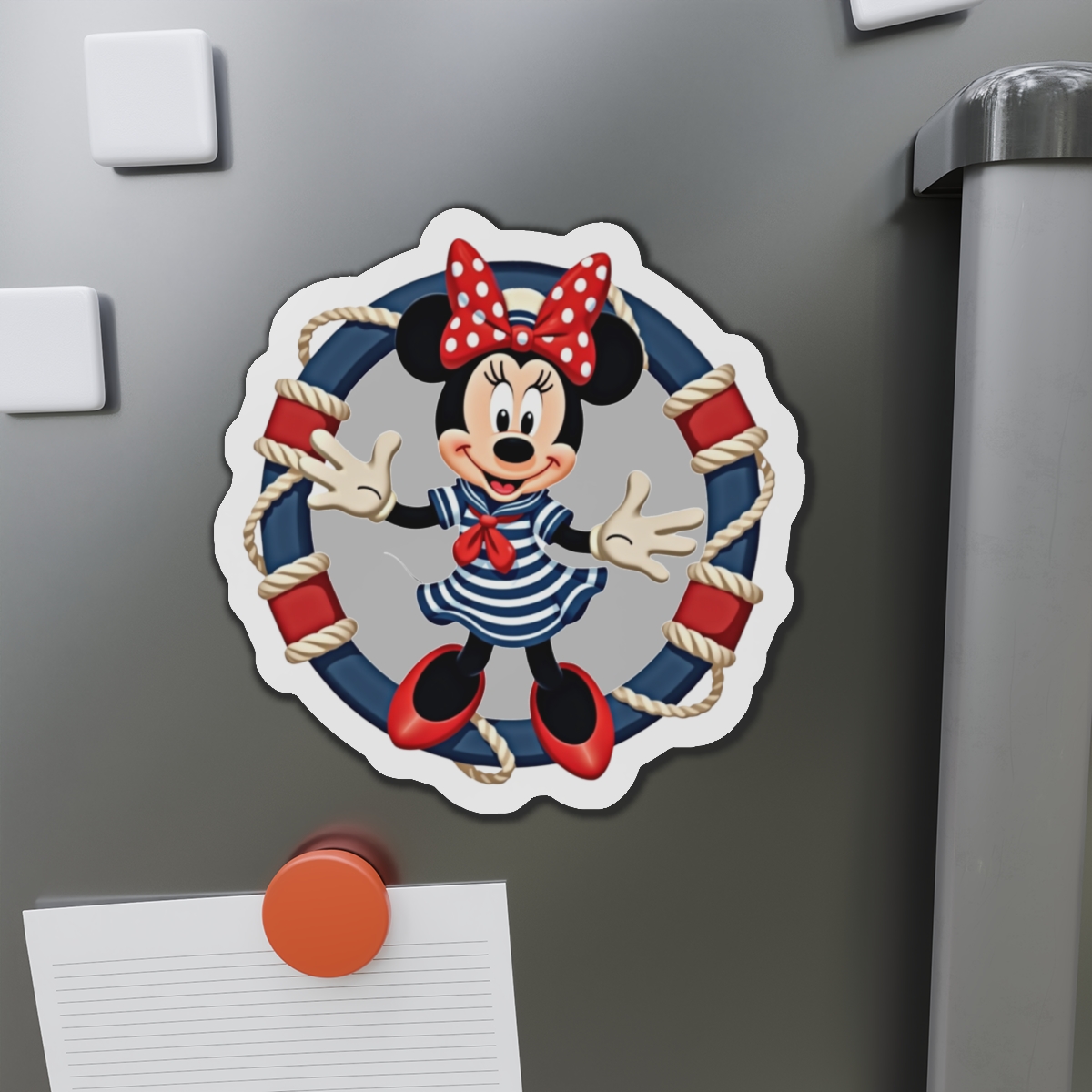 Disney Cruise Line Nautical Minnie Die-Cut Magnet - Cruise Cabin Door and Fridge Decor, Magical Disney Cruise Gift, Minnie Magnet - Image 5