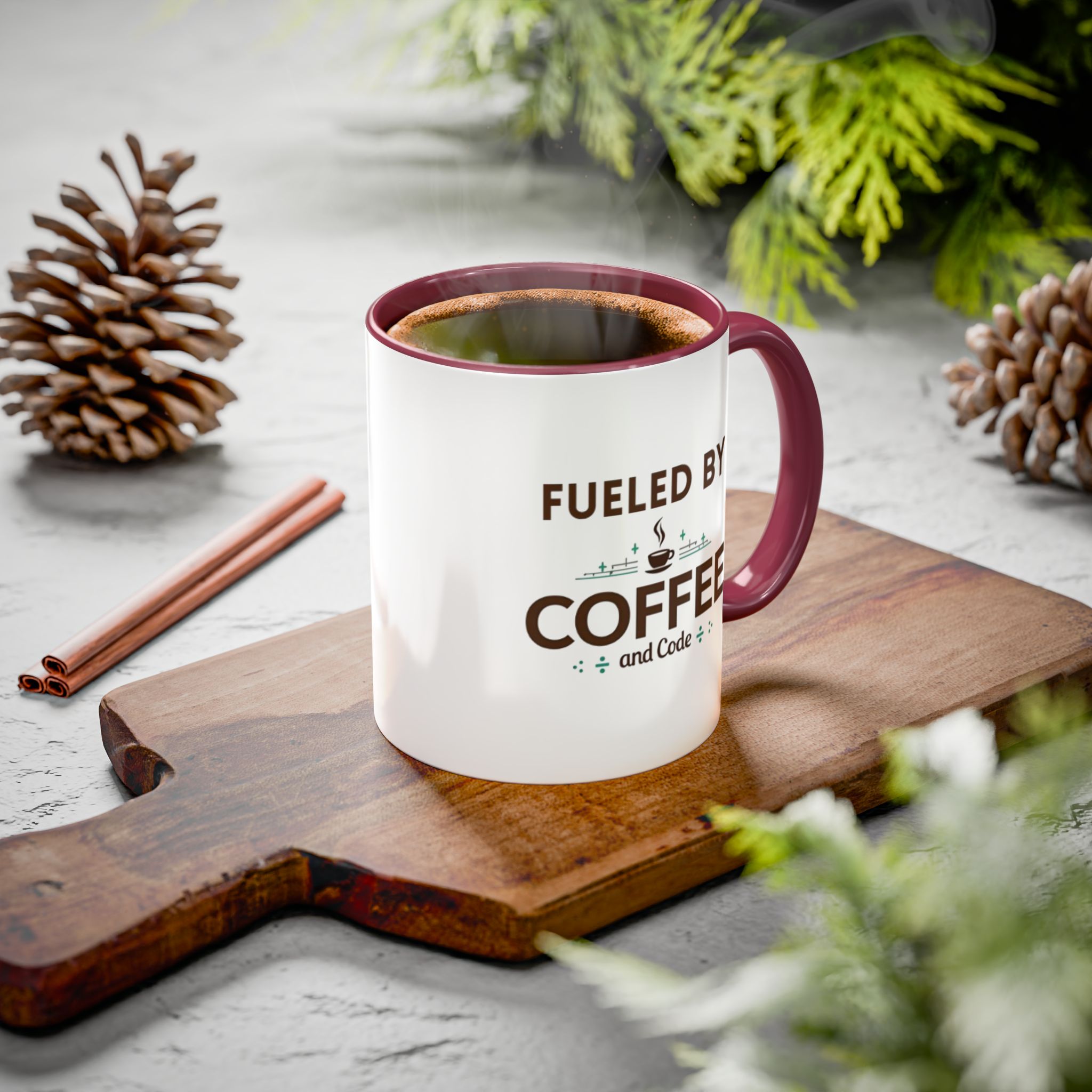Fueled by Coffee and Code mug, fun colors, programmer humor, funny coffee cup - Image 40