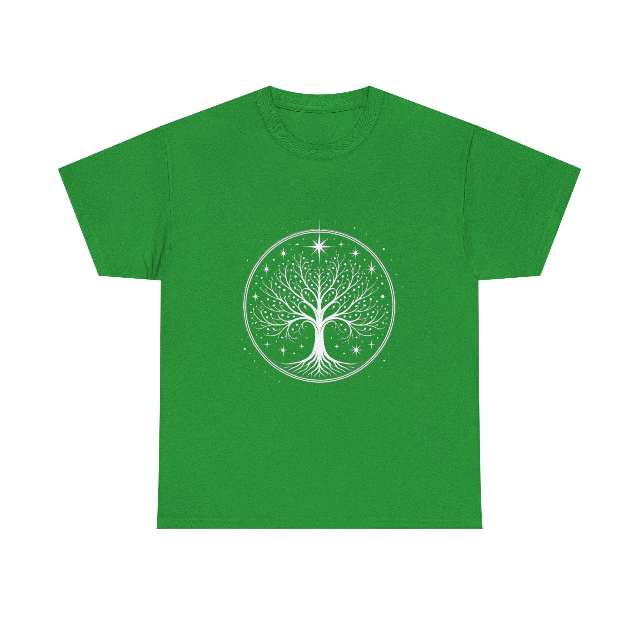 Minimalistic White Tree of Gondor Unisex Heavy Cotton T-Shirt Tolkien-Inspired Design - Image 13