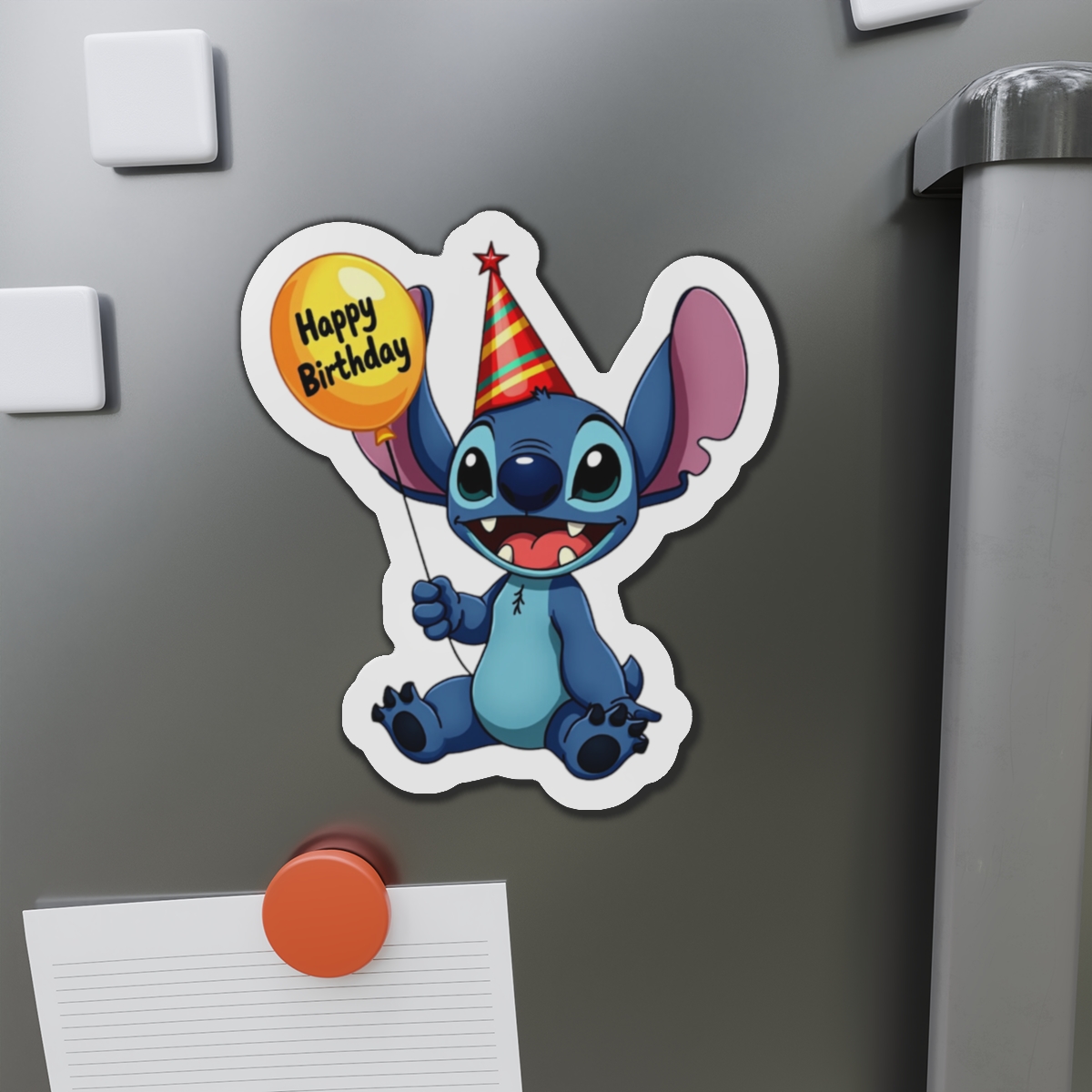Disney's Stitch 'Happy Birthday' Die-Cut Magnet, Disney Cruise Line Cabin Door Decor, Stitch Lover Gift, Celebration Magnet, Birthday Decor - Image 5