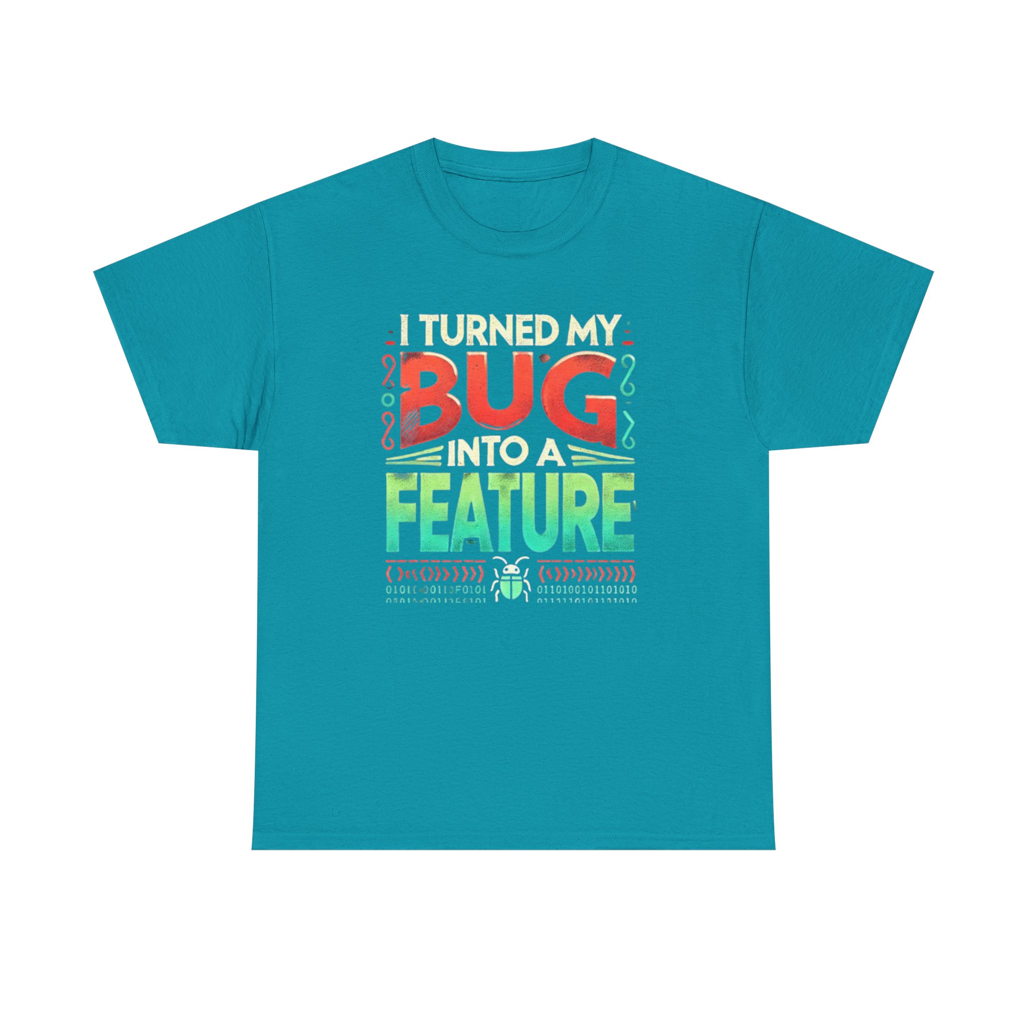 Bug into a Feature T-shirt, Programmer Gift, Funny Computer Tee, Coding Shirt, Tech Nerd Top, Unisex Heavy Cotton Tee - Image 17