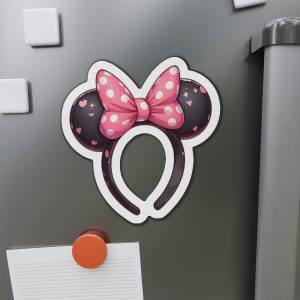 Cute Minnie Mouse Ears Die-Cut Magnet, Magical Decor for Disney Lovers, Gifts for Kids, Party Favors, Home & Car Decoration