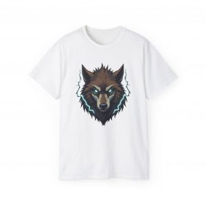 Wolf T-shirt, Unisex Cotton Tee, Vibrant and Majestic Wolf Graphic Tee, Animal Lover Gift, Nature Inspired Shirt