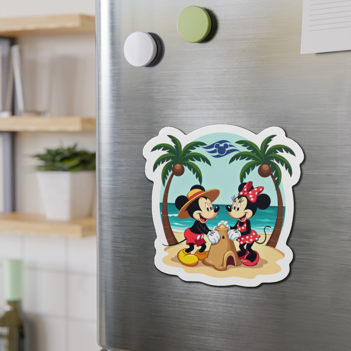 Disney Cruise Line Door Magnet, Mickey and Minnie Building a Sand Castle, Cabin Door Decor, Fridge Magnet, Cruise Vacation Gift - Image 6