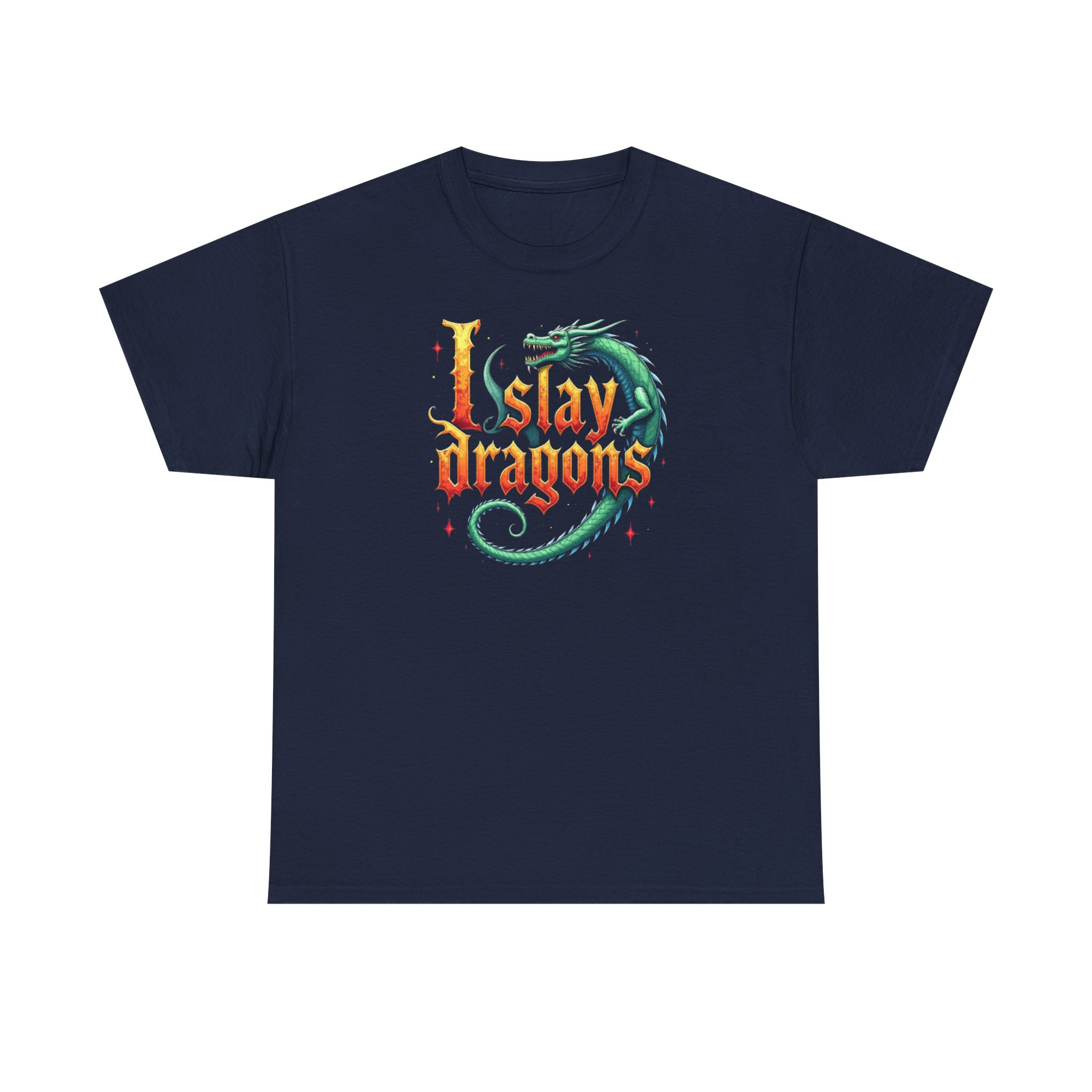 I Slay Dragons T-Shirt - RPG Fantasy Tee for Gamers, D&D Fans, and Dragon Lovers - Available in Multiple Colors - Image 33