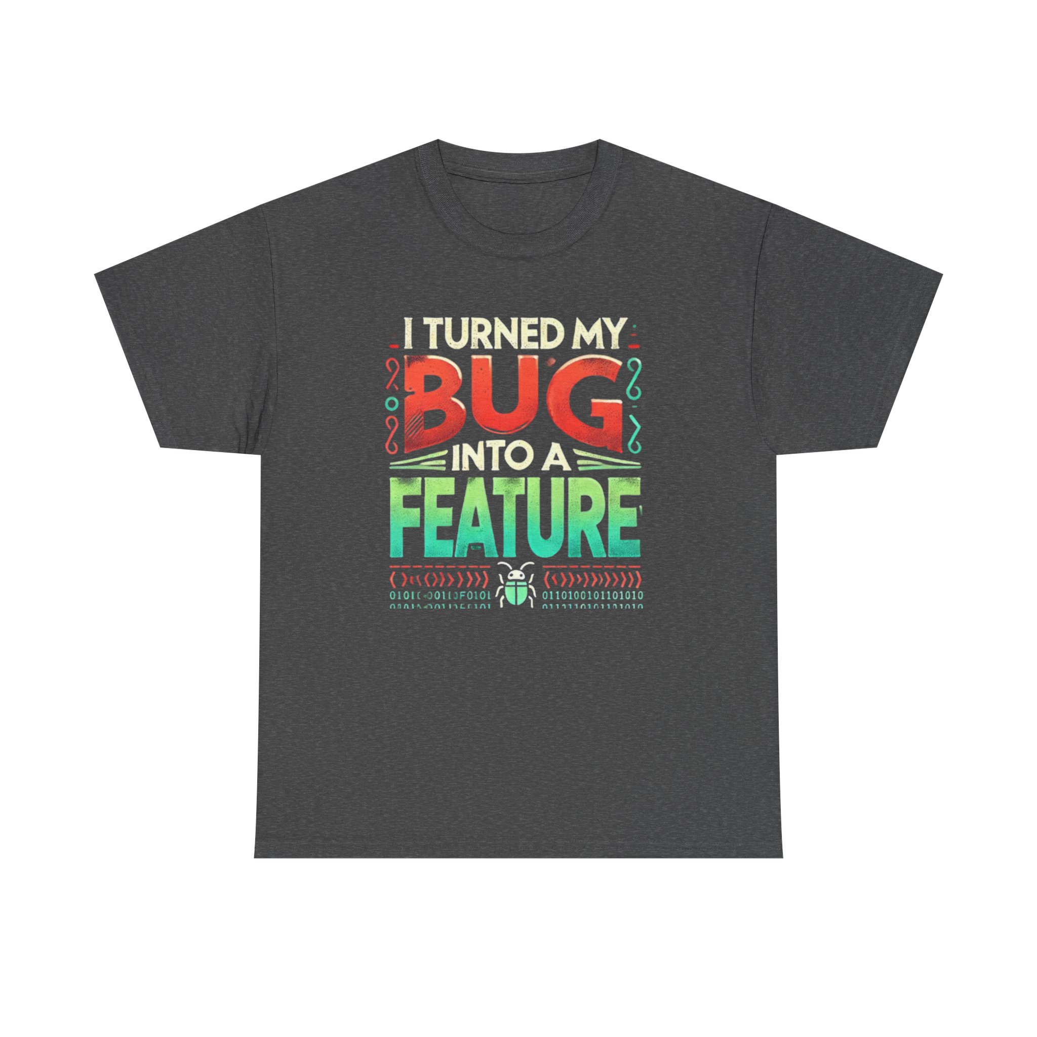 Bug into a Feature T-shirt, Programmer Gift, Funny Computer Tee, Coding Shirt, Tech Nerd Top, Unisex Heavy Cotton Tee - Image 13