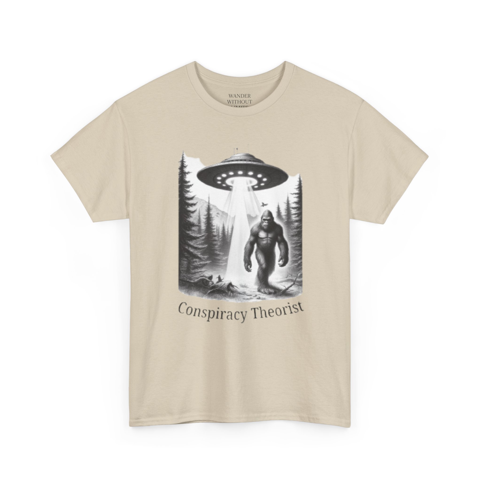 Funny Conspiracy Theory Unisex Tee, Yeti, UFO, Pacific Northwest Shirt for Camping, Aliens, Mythical Creatures, Conspiracy Theorists - Image 7