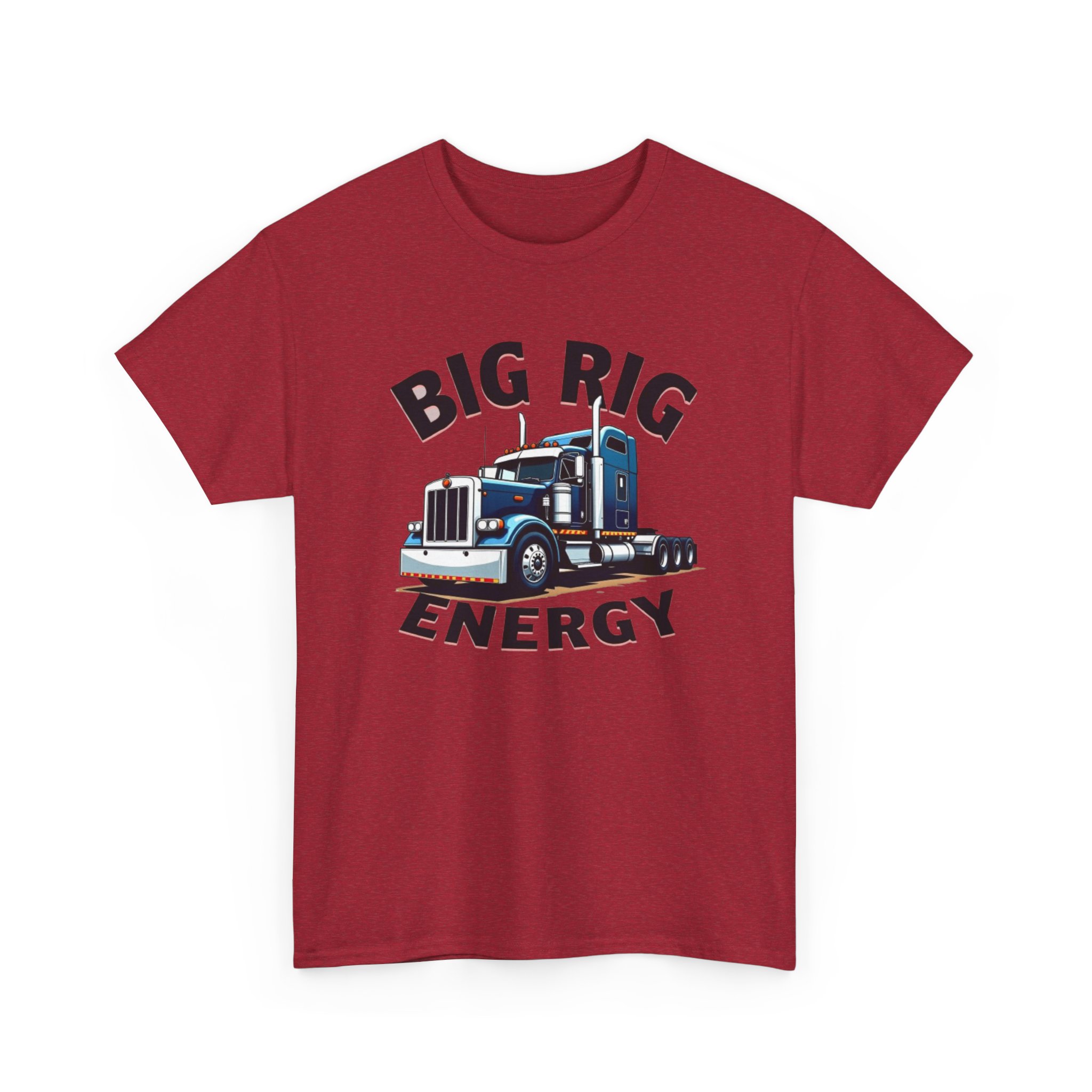 Big Rig Energy Unisex Heavy Cotton Tee, Funny Trucker Shirt, Gag Gift, Funny Truck Driver Shirt, Truck Lover Gift, Trucker Tee Shirt - Image 31