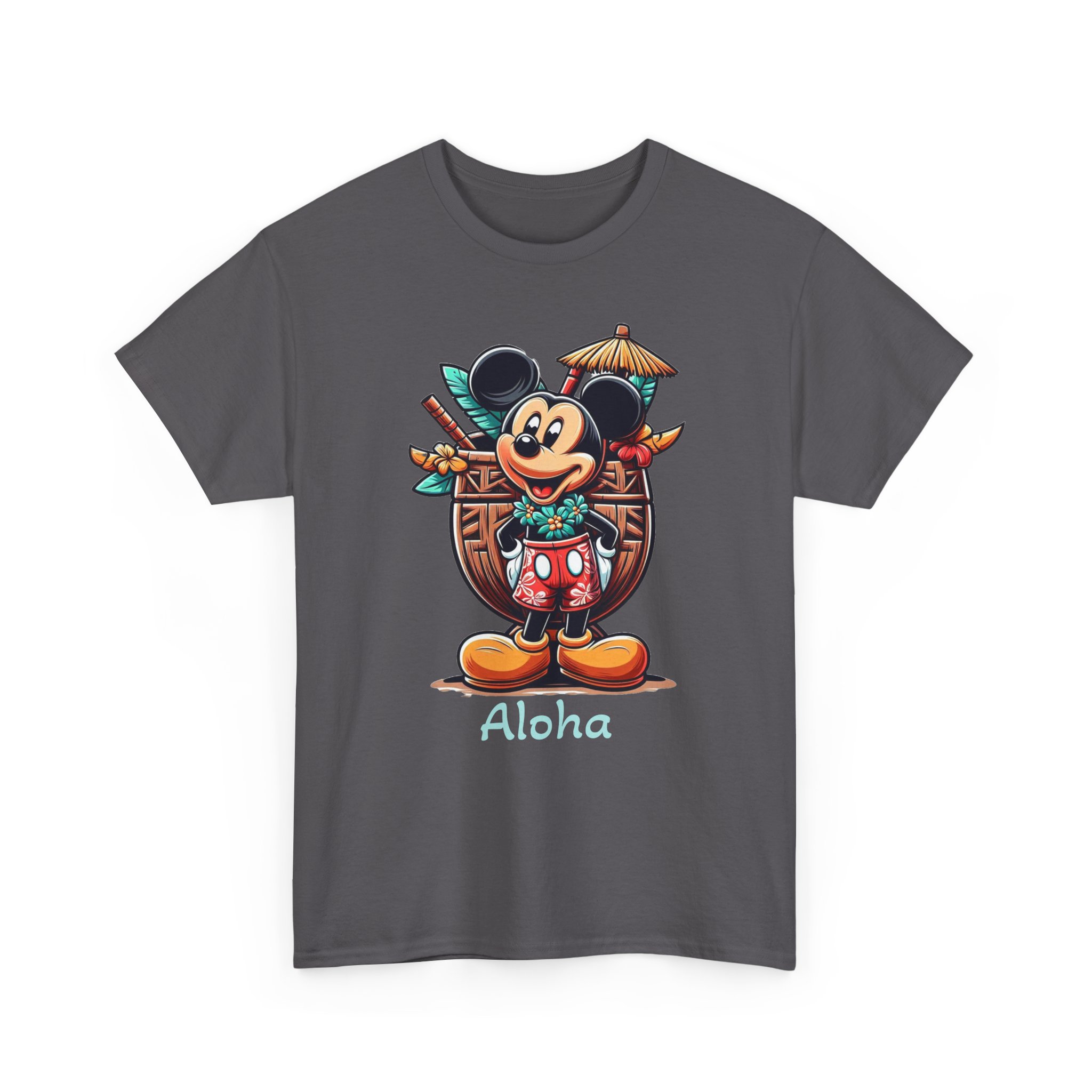 Aloha Mickey Tiki Tee, Beach Vacation Shirt, Unisex Heavy Cotton Top, Disney Hawaii Cruise, Fun Summer Tee, Aulani - Image 19