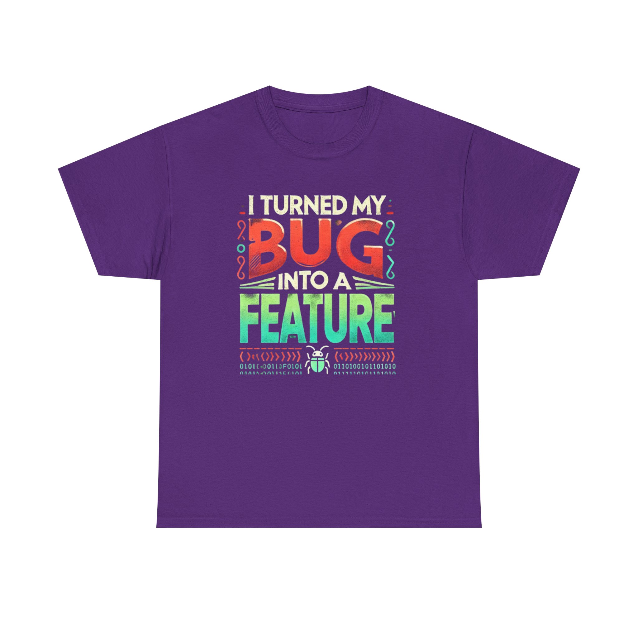 Bug into a Feature T-shirt, Programmer Gift, Funny Computer Tee, Coding Shirt, Tech Nerd Top, Unisex Heavy Cotton Tee - Image 21