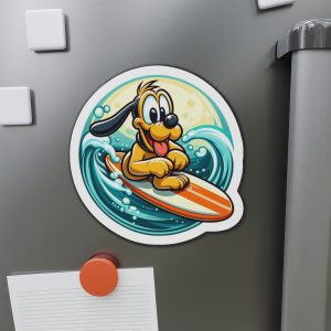 Disney Cruise Door Magnets, Tropical surfing puppy design, Fun Fridge Magnets, Cute Kitchen Decor, Refrigerator Accessories